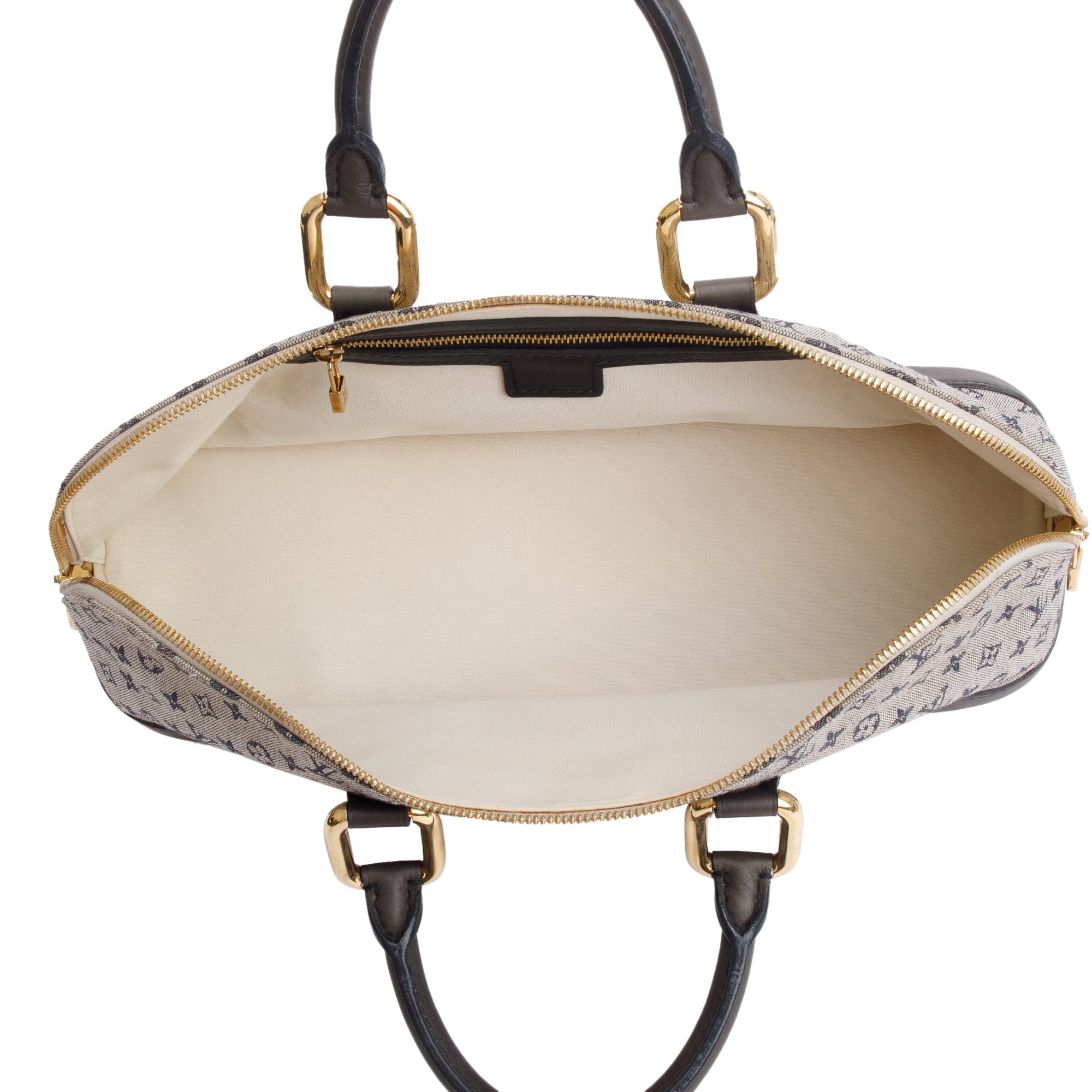 Louis Vuitton Navy Mini Lin Alma Long