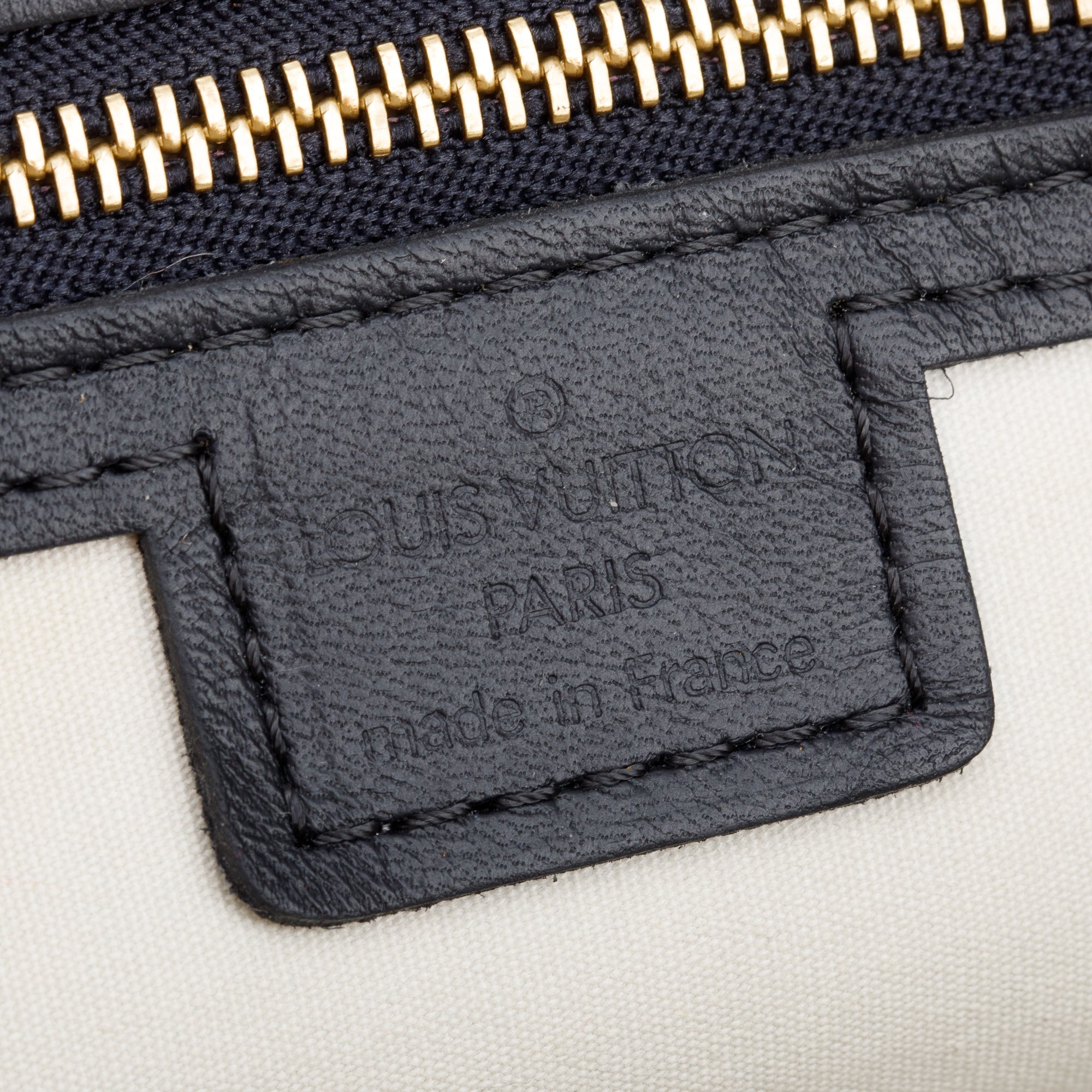 Louis Vuitton Navy Mini Lin Alma Long