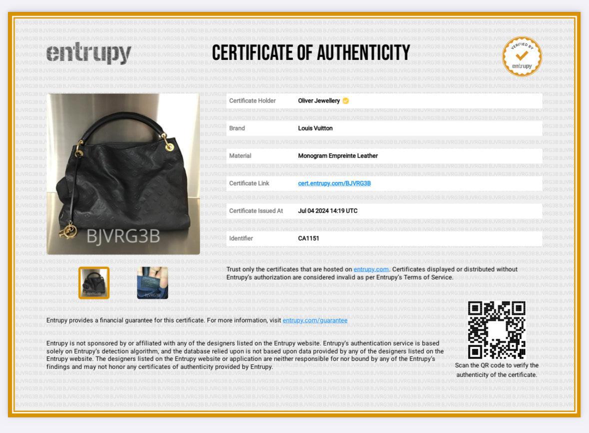 Louis Vuitton Navy Monogram Empreinte Artsy MM