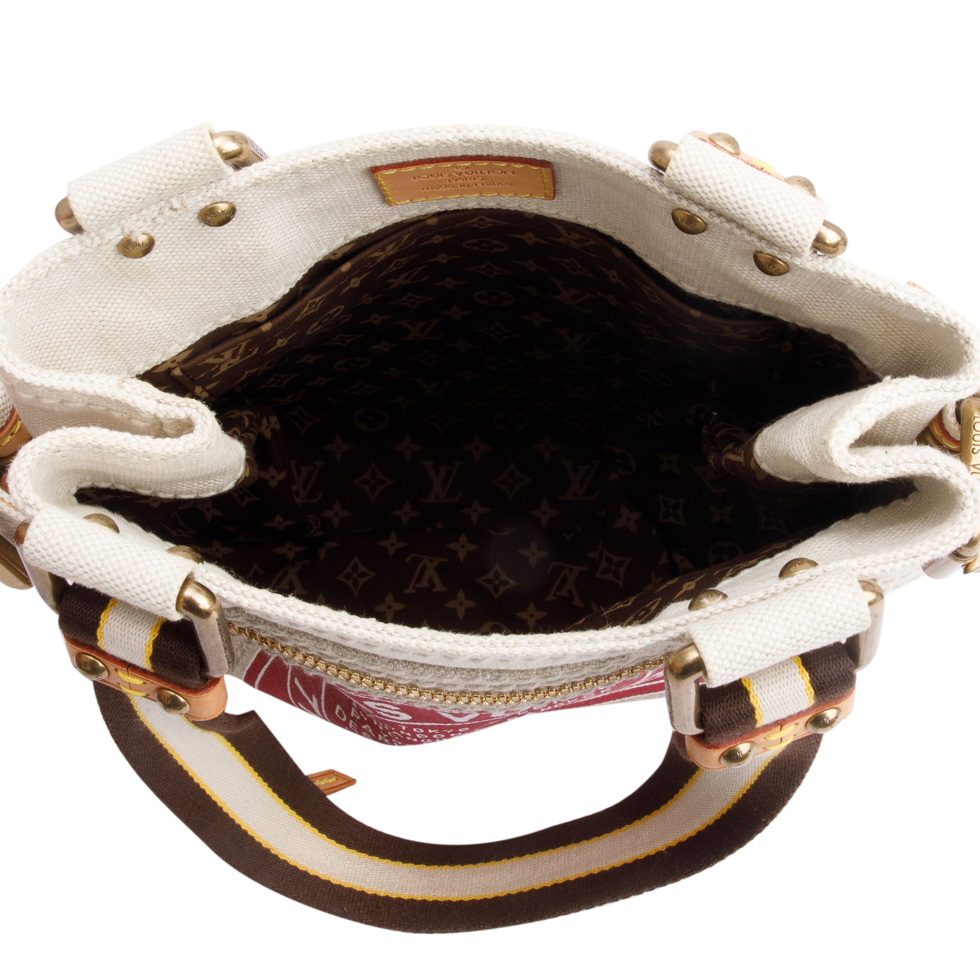 Louis Vuitton Neutral Canvas Globe Shopper Cabas PM