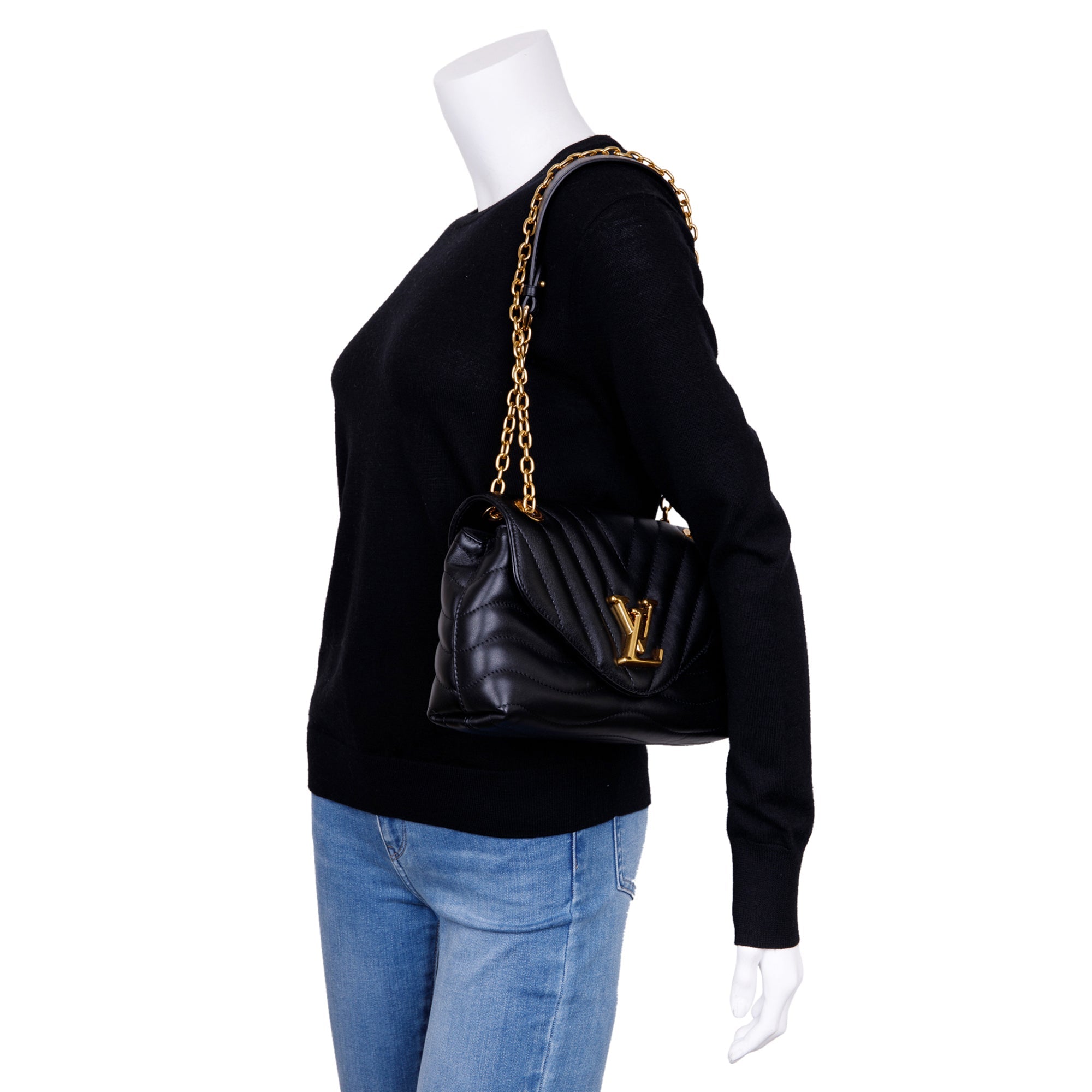 Louis Vuitton New Wave Chain-Bag MM w/ Box