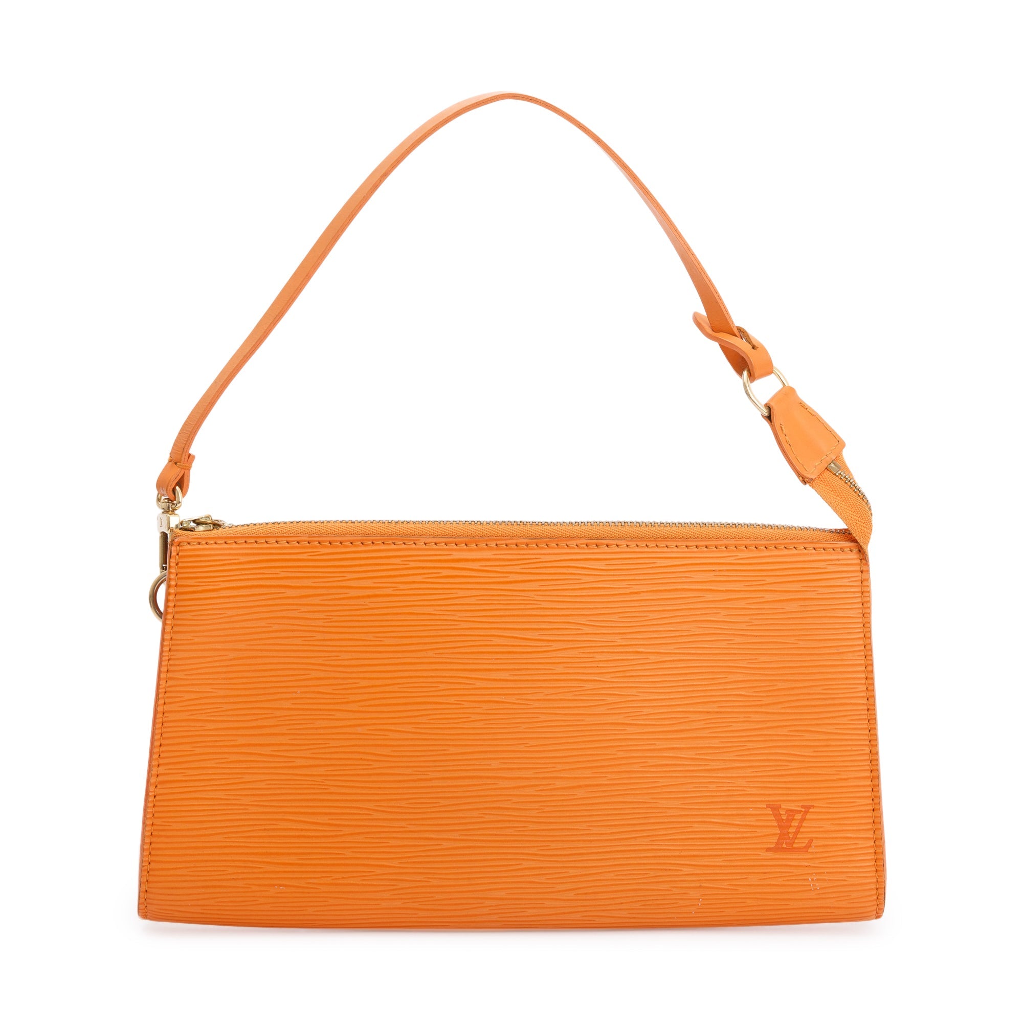 Louis Vuitton Orange Epi Leather Pochette Accessoires 24