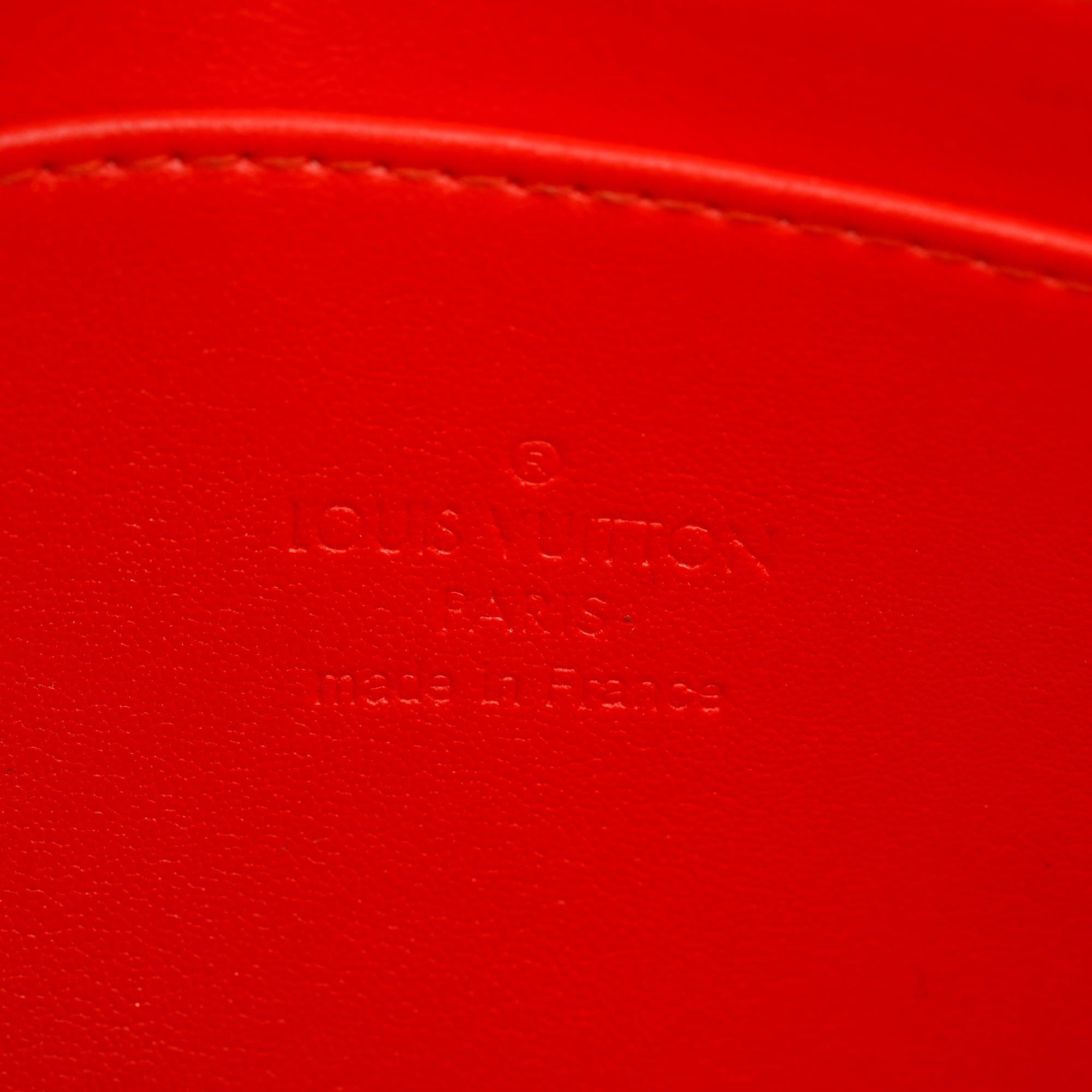 Louis Vuitton Orange Monogram Vernis Leather Trousse Cosmetic Pouch