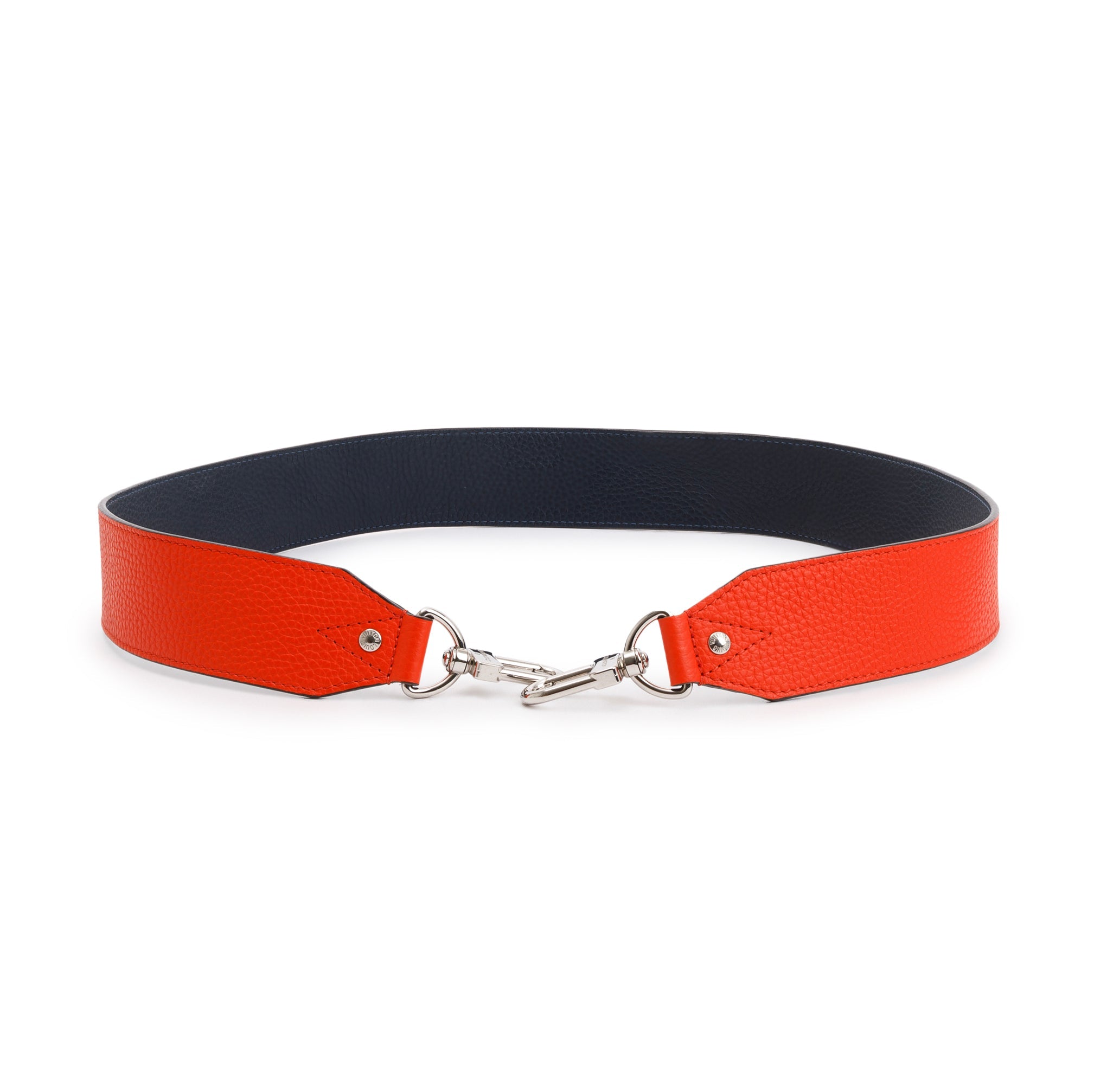 Louis Vuitton Orange & Navy Taurillon Leather Bandouliere Shoulder Strap