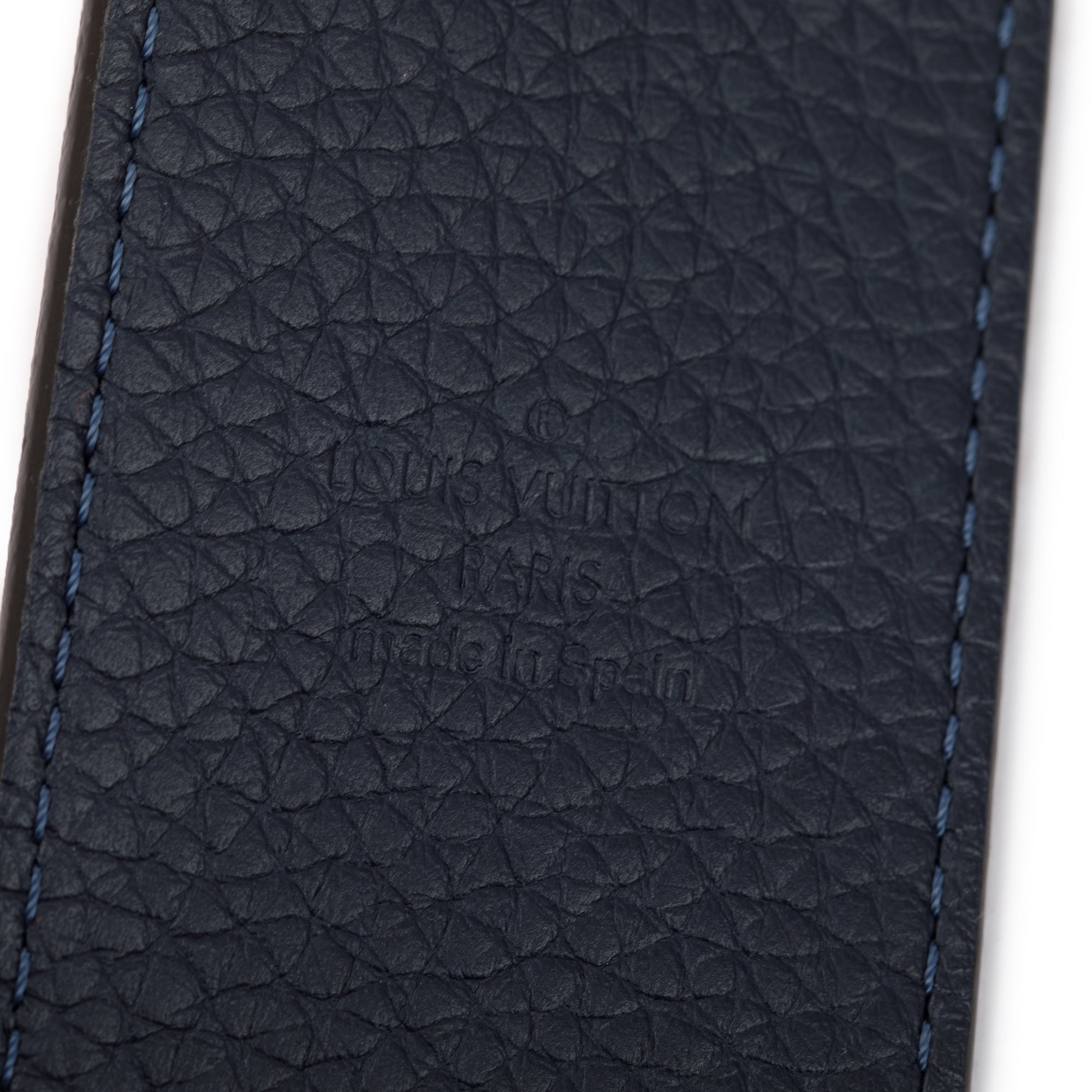 Louis Vuitton Orange & Navy Taurillon Leather Bandouliere Shoulder Strap