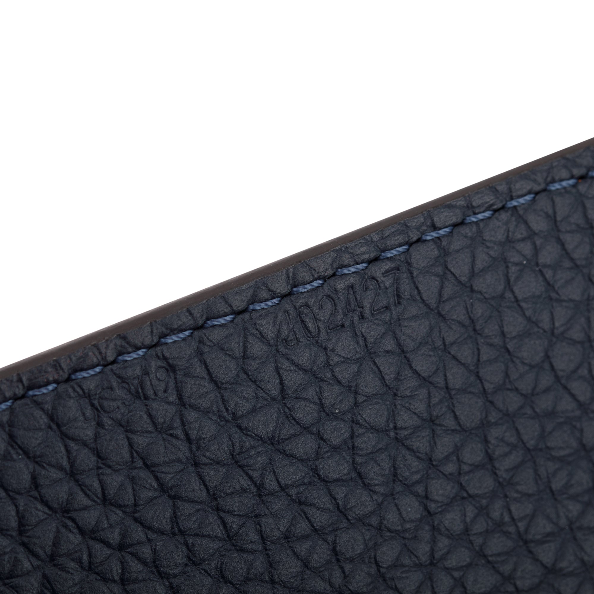 Louis Vuitton Orange & Navy Taurillon Leather Bandouliere Shoulder Strap