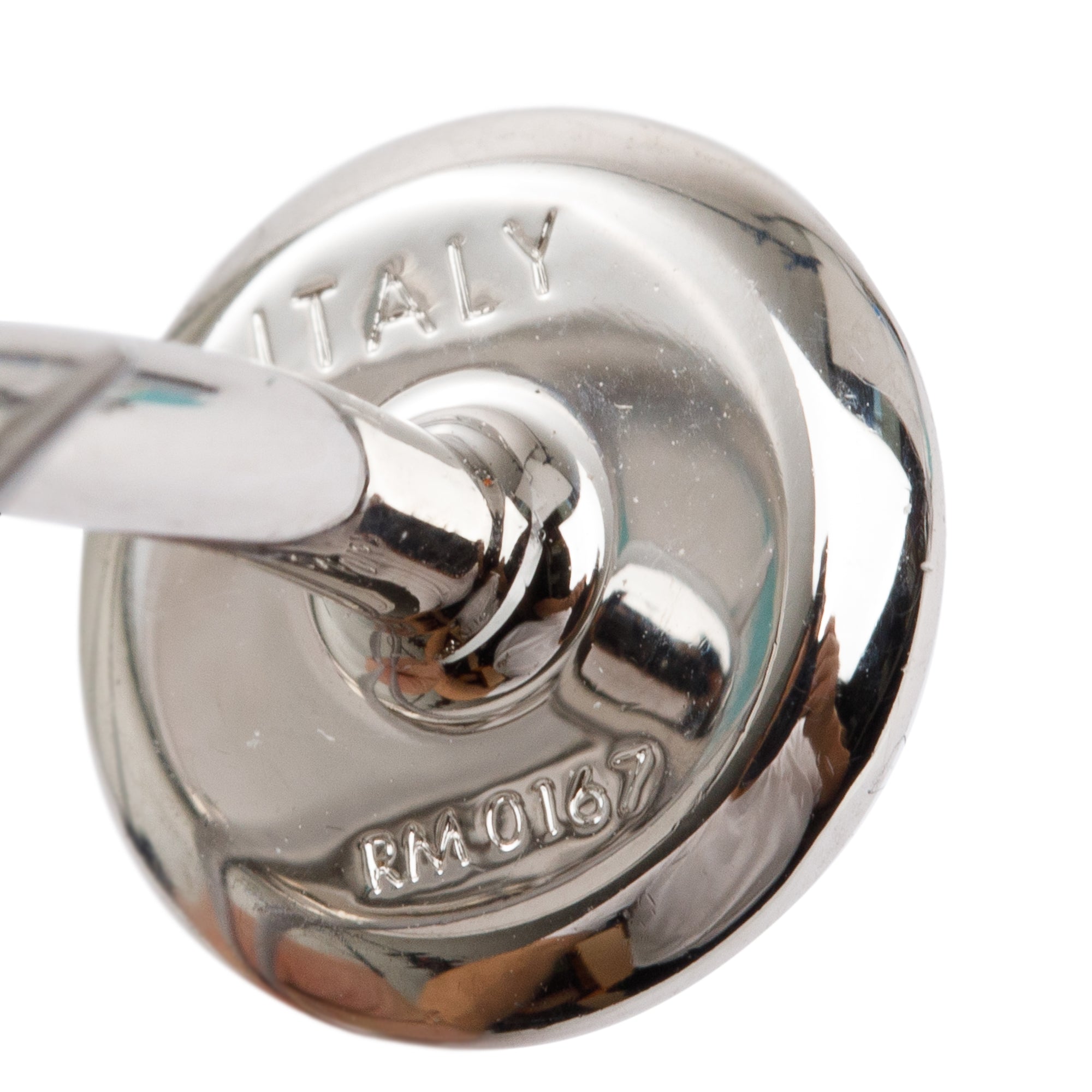 Louis Vuitton Palladium Plated Metal Travel Key LV Circle Cufflinks