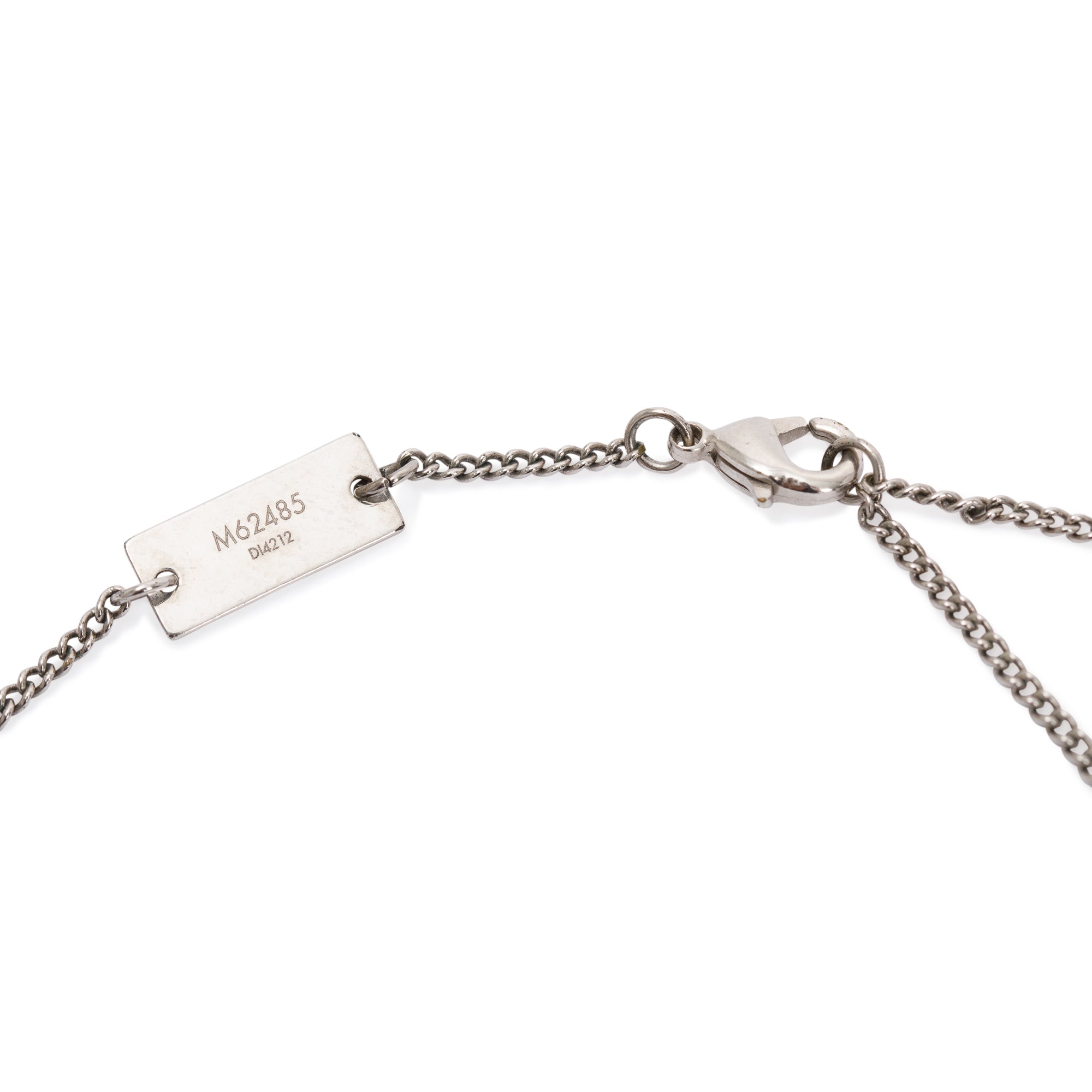 Louis Vuitton Palladium-Plated Monogram Charms Pendant Necklace