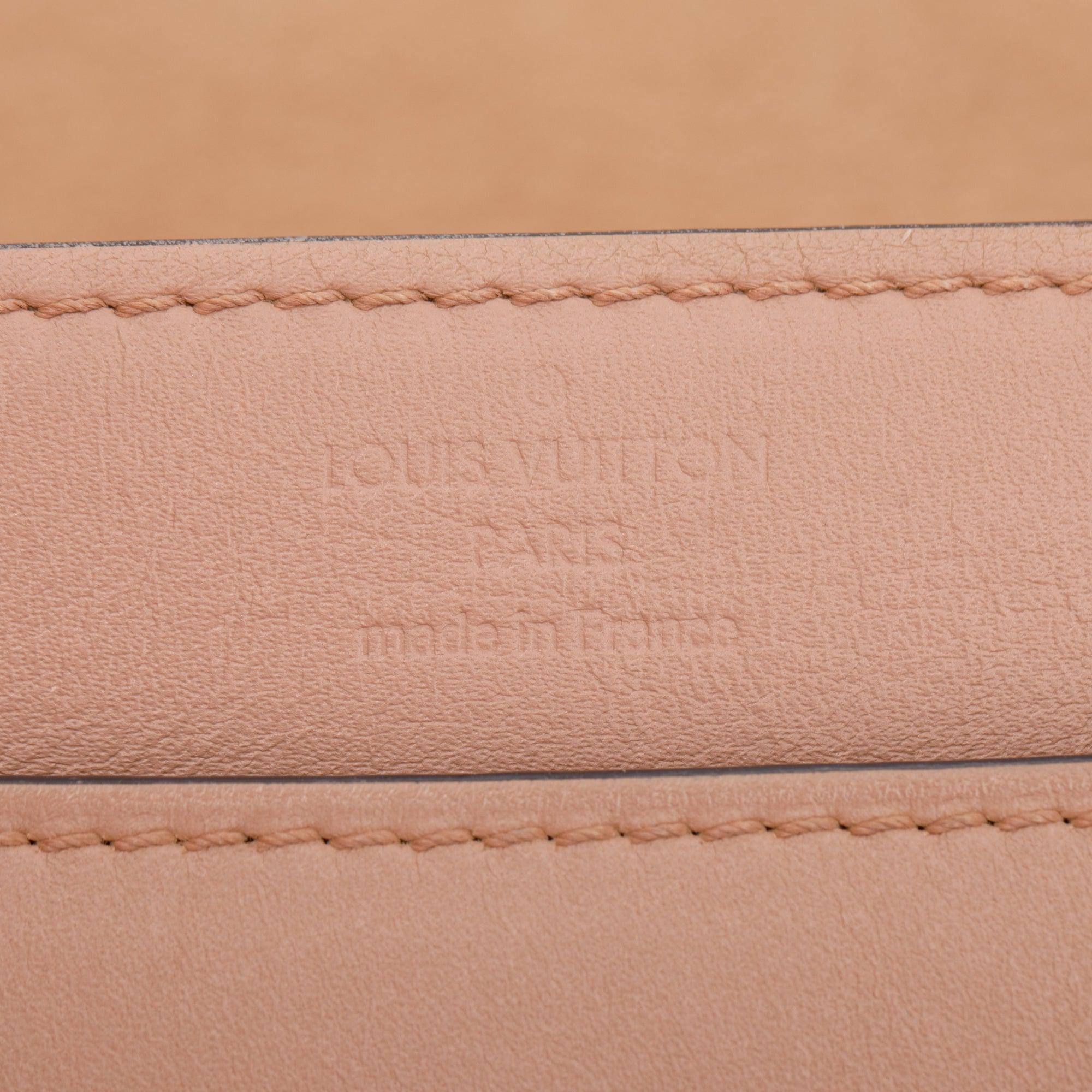 Louis Vuitton Pink Calfskin Louise Chain Clutch GM w/ Box