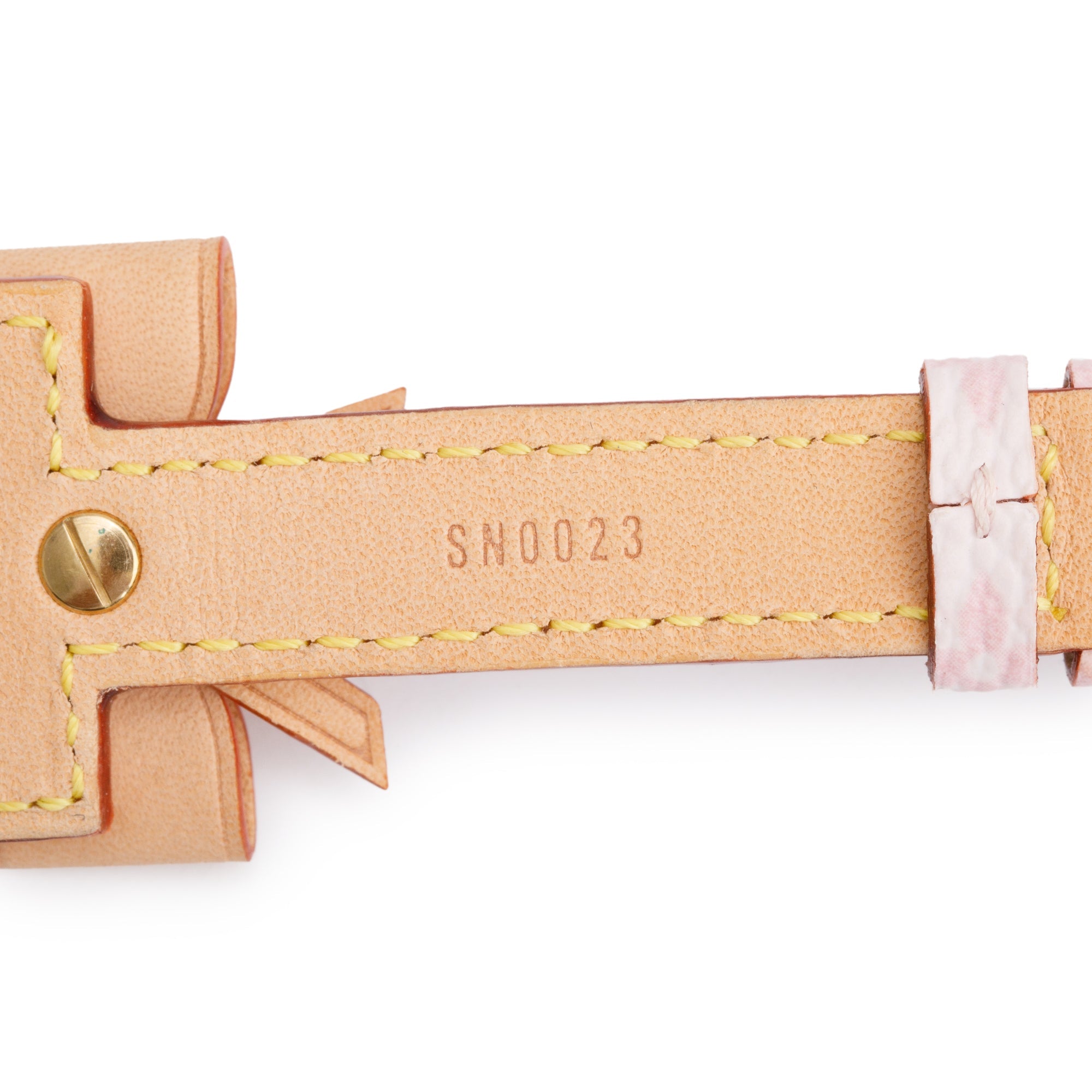 Louis Vuitton Pink Monogram Bow Address ID Wrap Bracelet