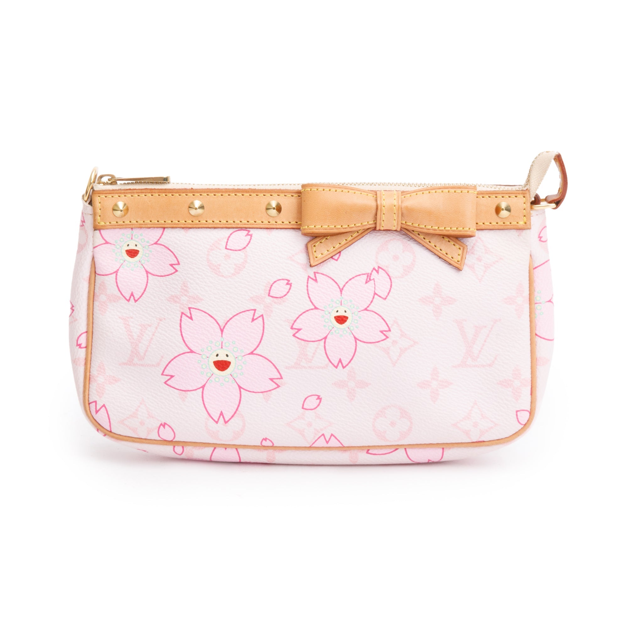 Louis Vuitton Pink Monogram Cherry Blossom Pochette Accessories
