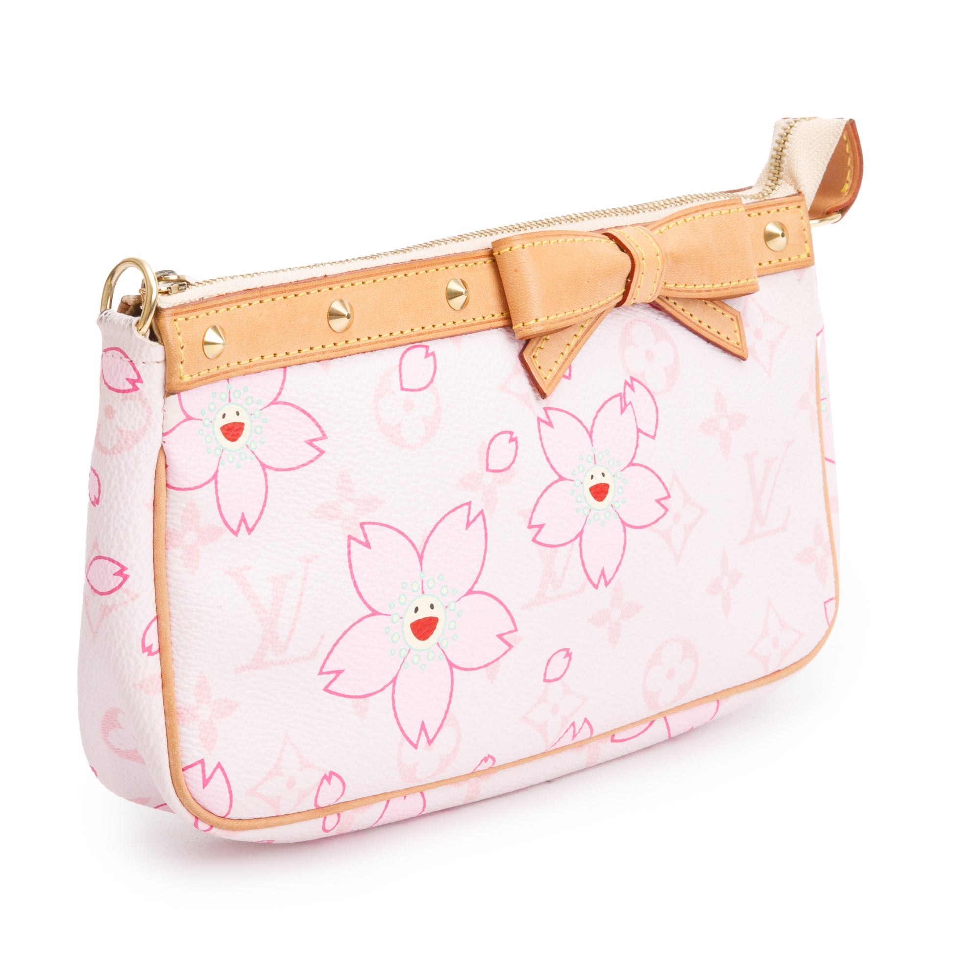 Louis Vuitton Pink Monogram Cherry Blossom Pochette Accessories
