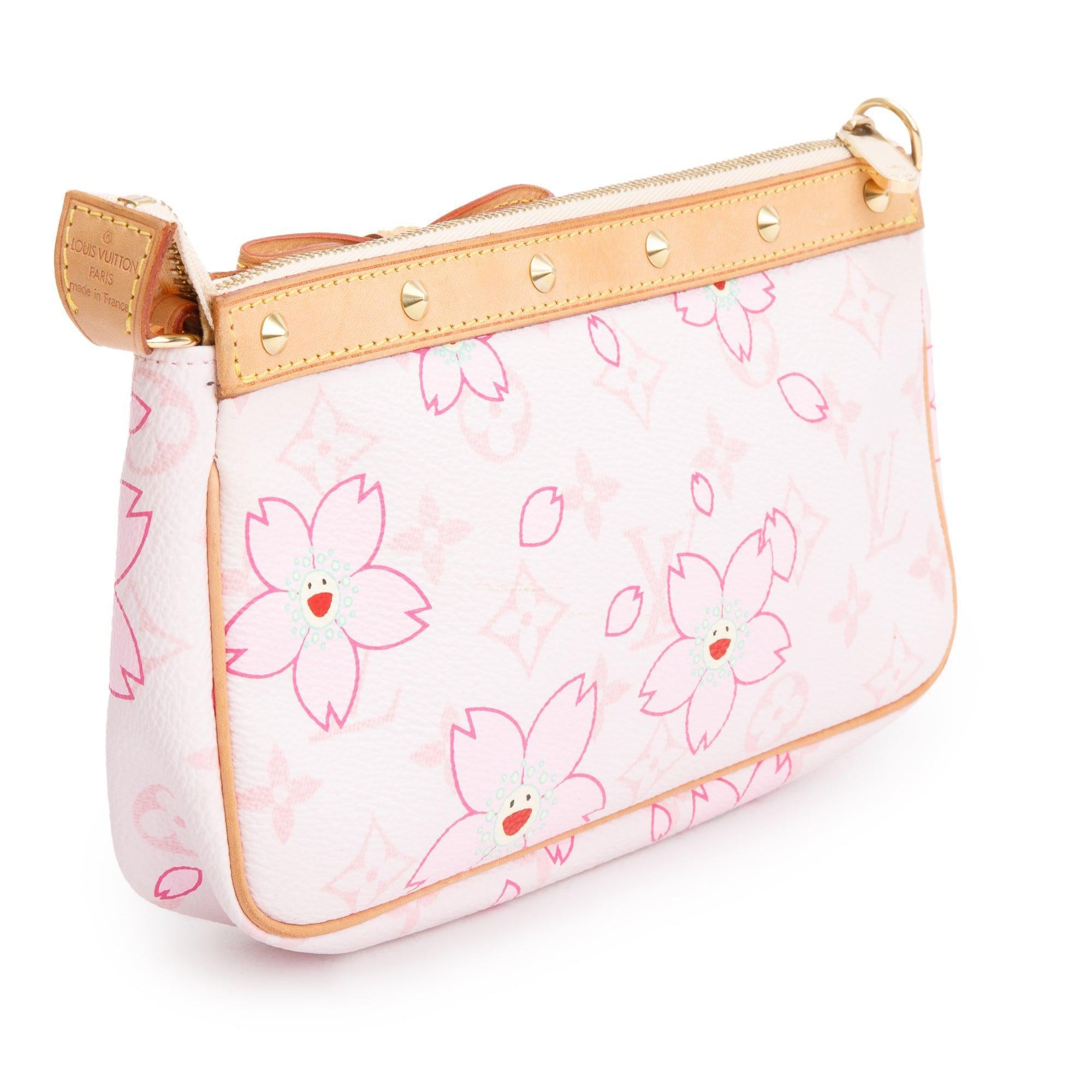 Louis Vuitton Pink Monogram Cherry Blossom Pochette Accessories