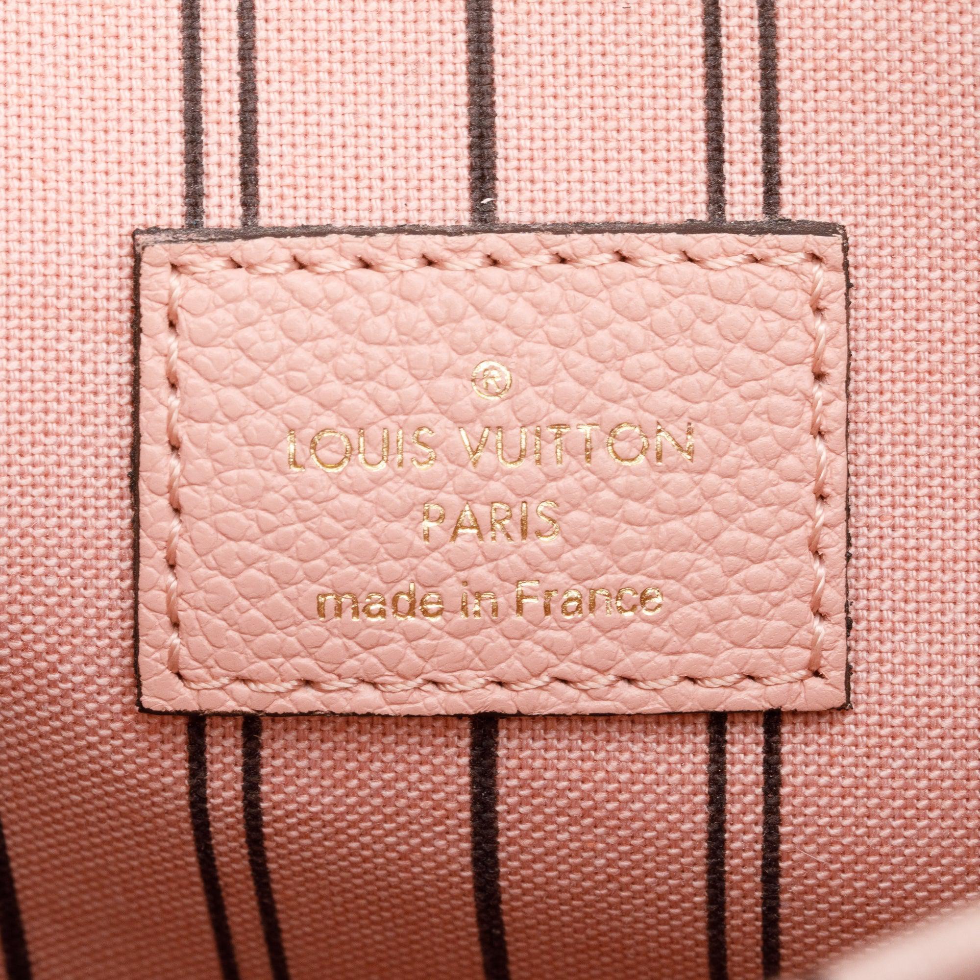 Louis Vuitton Pink Monogram Empreinte Leather Pochette Metis