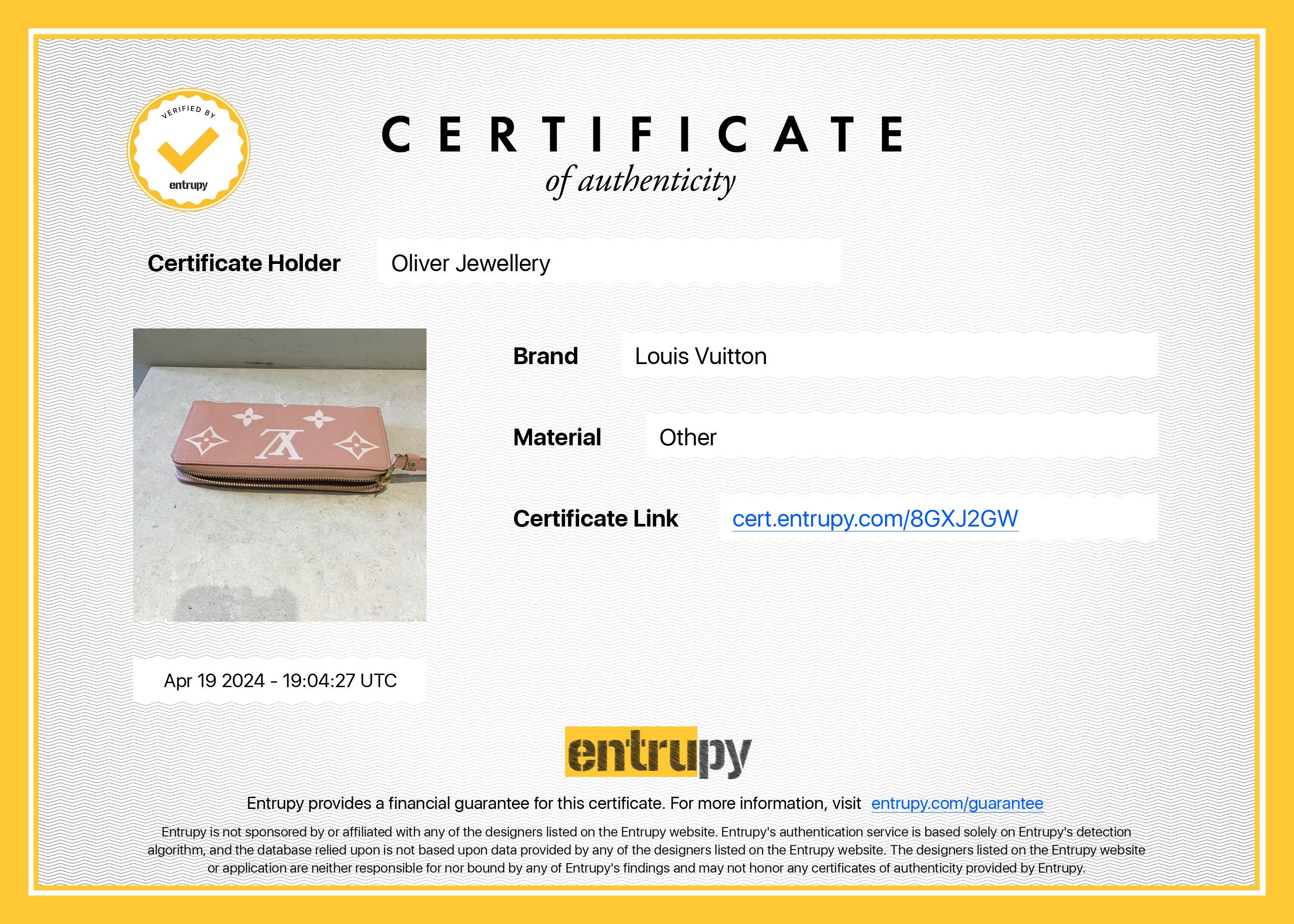 Louis Vuitton Pink Monogram Giant Bicolor Empreint Leather Zippy Wallet w/ Box