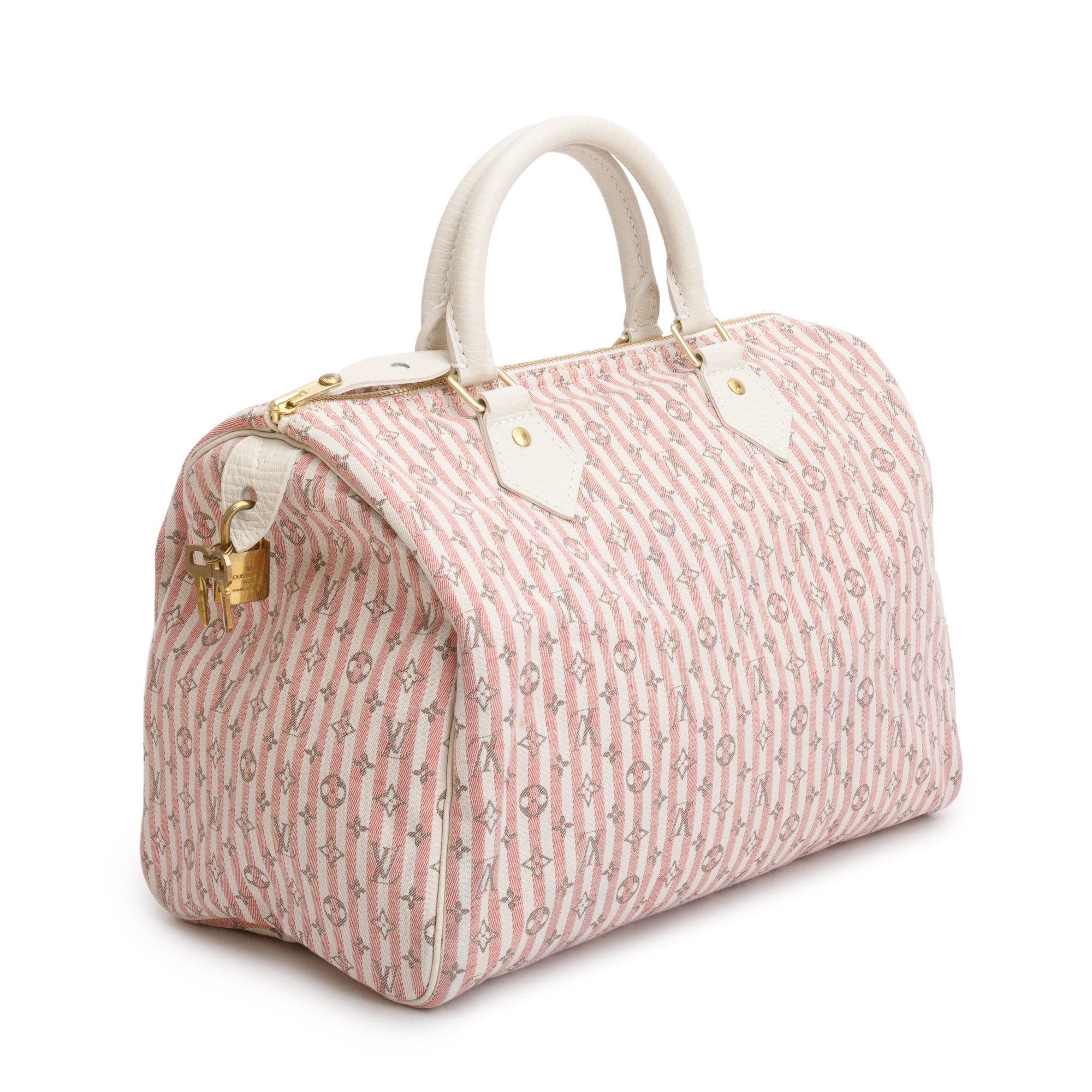 Louis Vuitton Pink Monogram Mini Lin Speedy 30