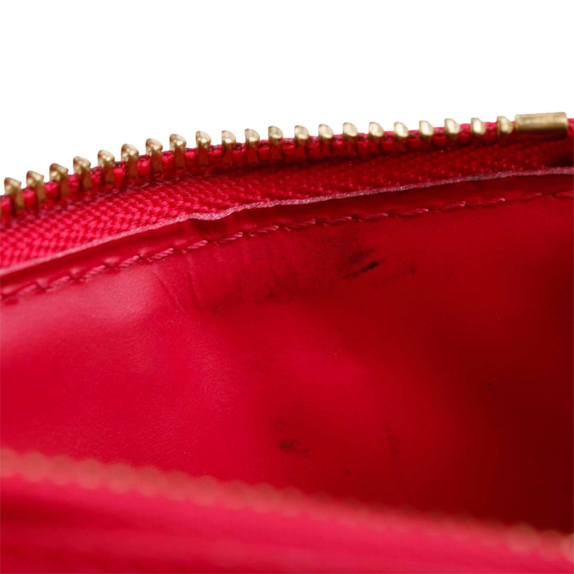 Louis Vuitton Pink Monogram Vernis Leather Key Pouch