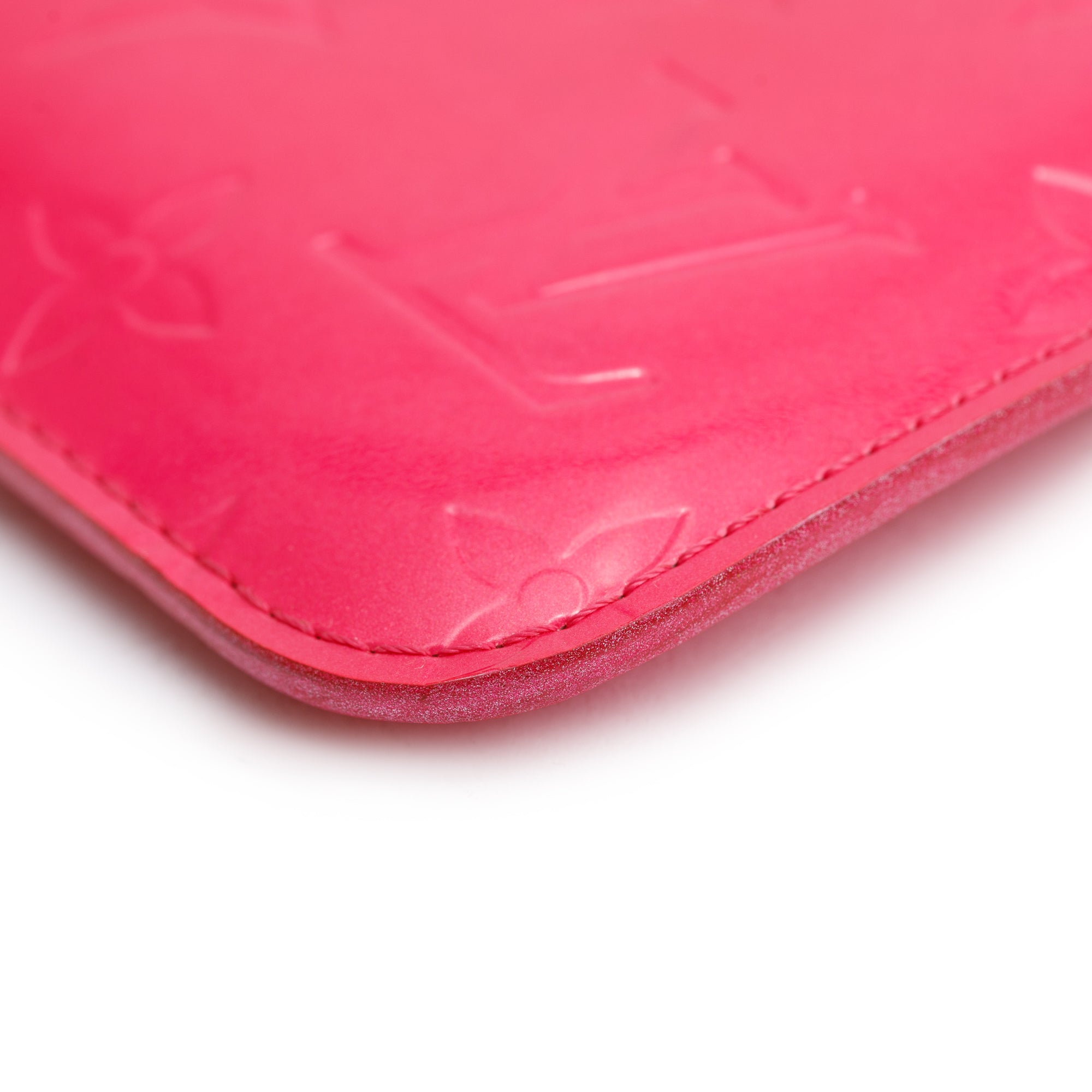 Louis Vuitton Pink Monogram Vernis Leather Key Pouch