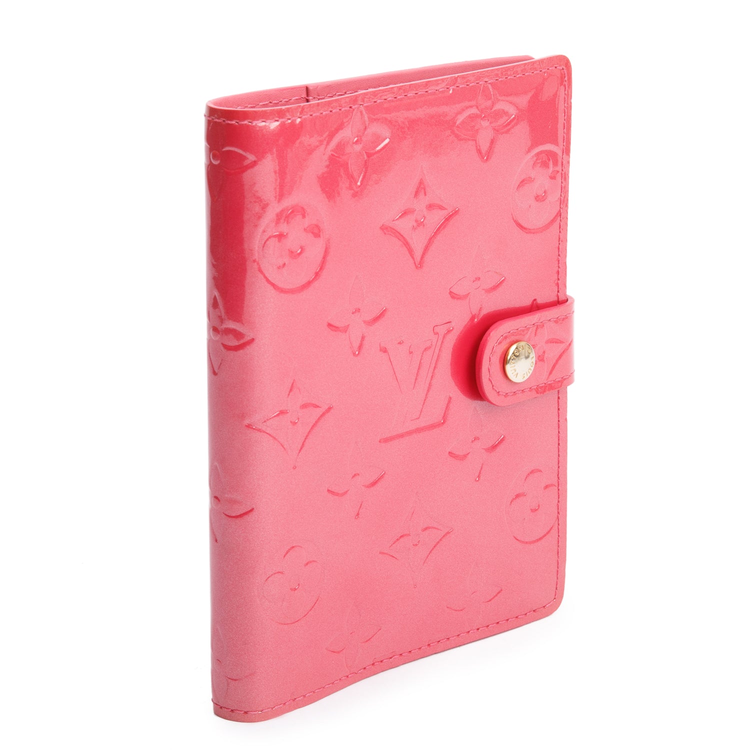 Louis Vuitton Pink Vernis Monogram Empreinte Small Ring Agenda Cover