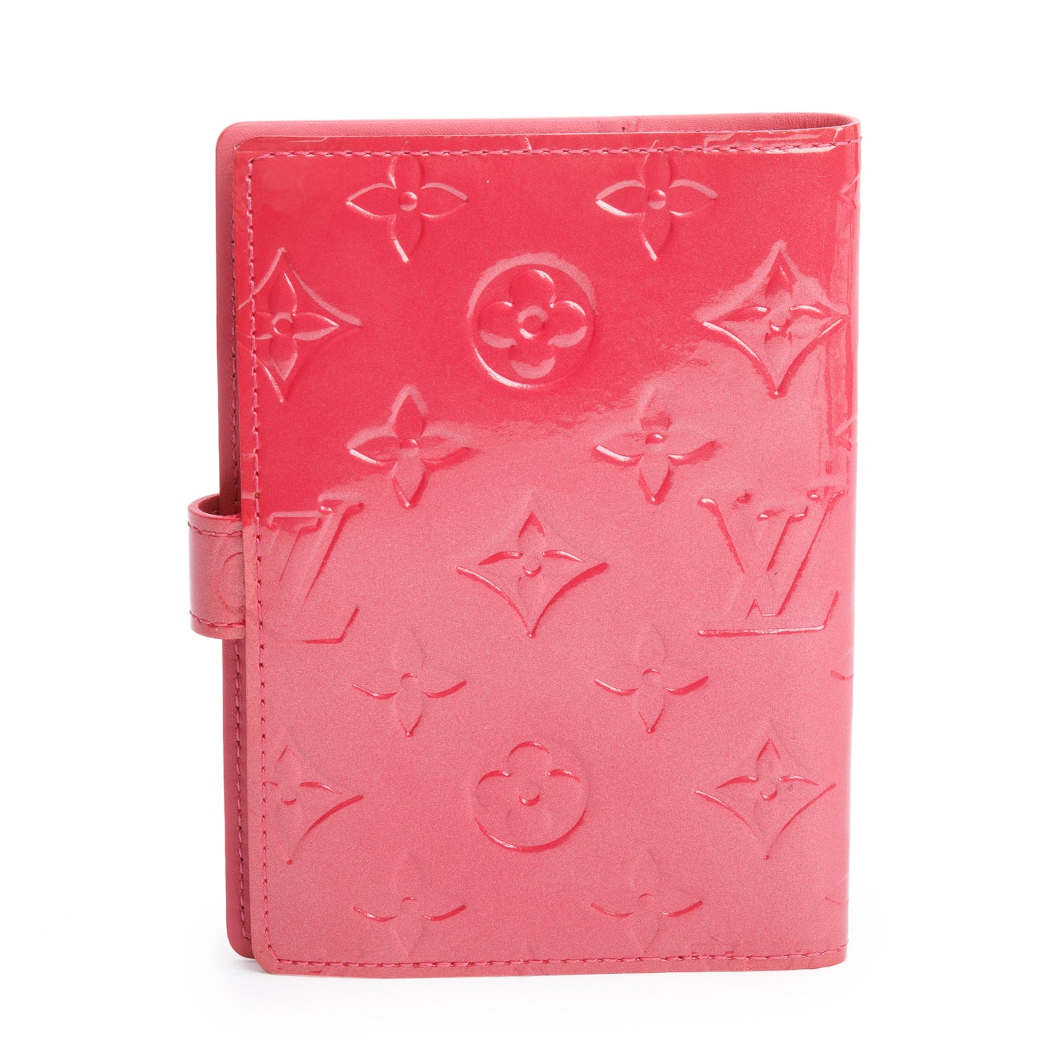 Louis Vuitton Pink Vernis Monogram Empreinte Small Ring Agenda Cover