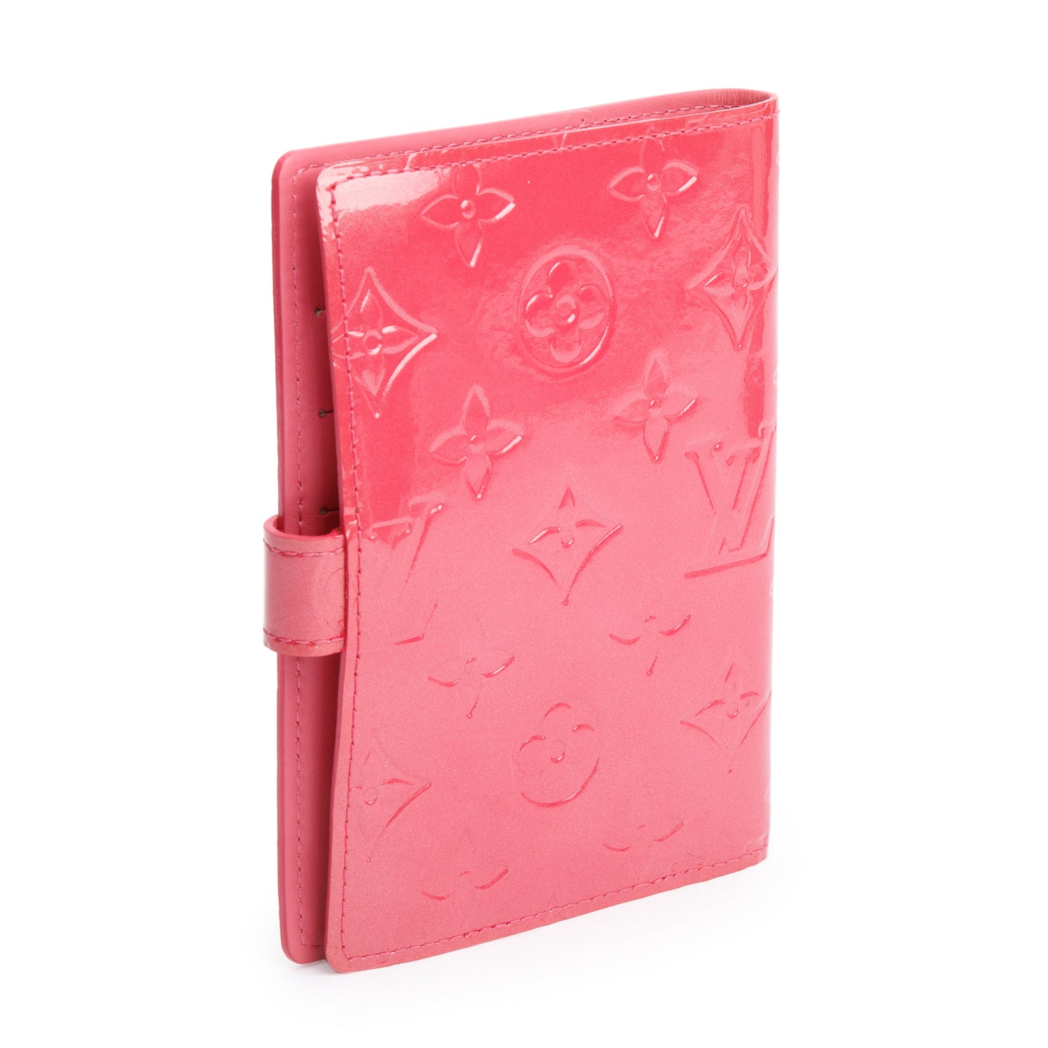Louis Vuitton Pink Vernis Monogram Empreinte Small Ring Agenda Cover