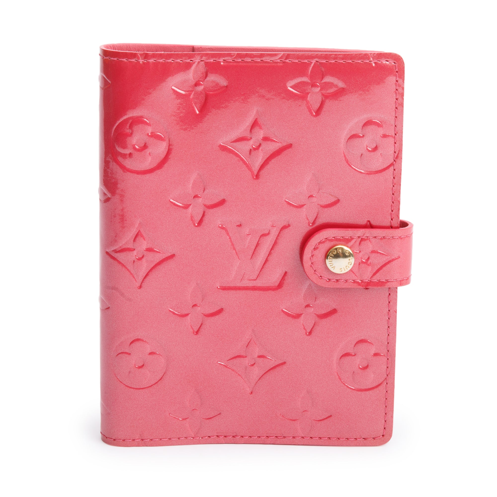 Louis Vuitton Pink Vernis Monogram Empreinte Small Ring Agenda Cover