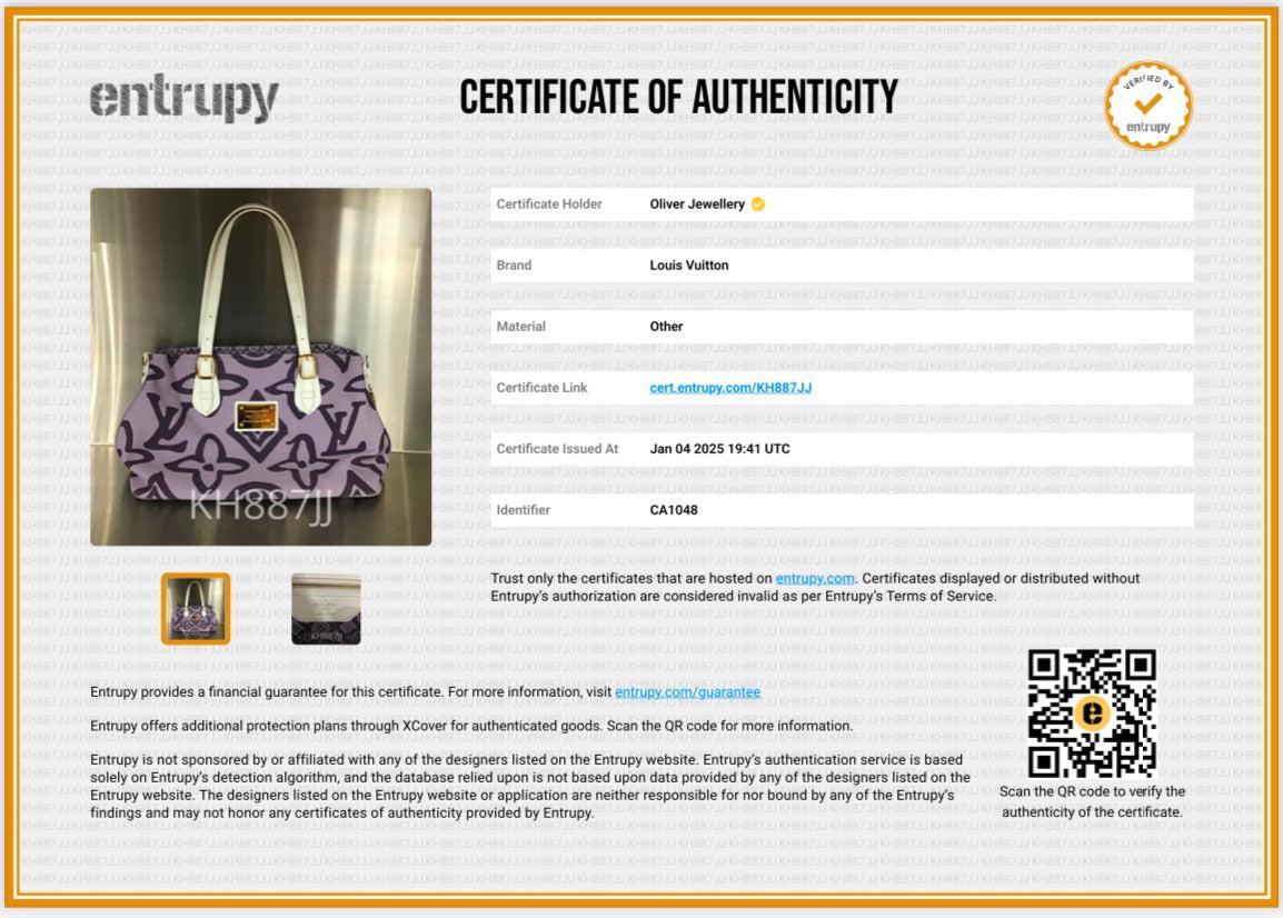 Louis Vuitton Purple Canvas Tahitienne Cabas PM