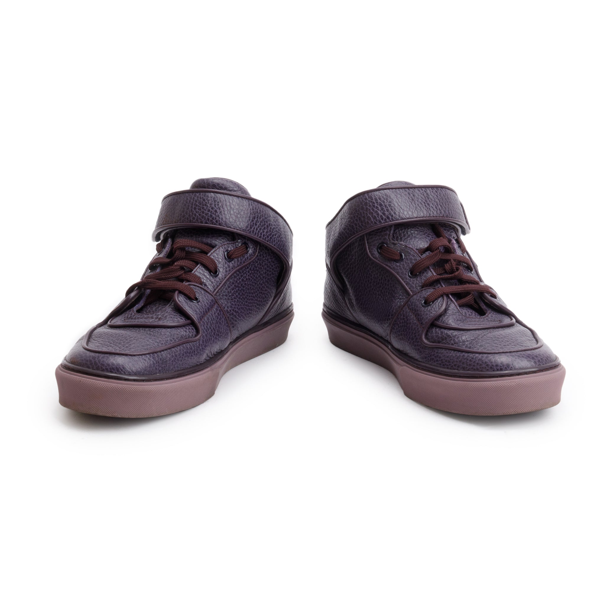 Louis Vuitton Purple Leather Acapulco Mid-Top Sneakers, Size 8.5 w/ Box