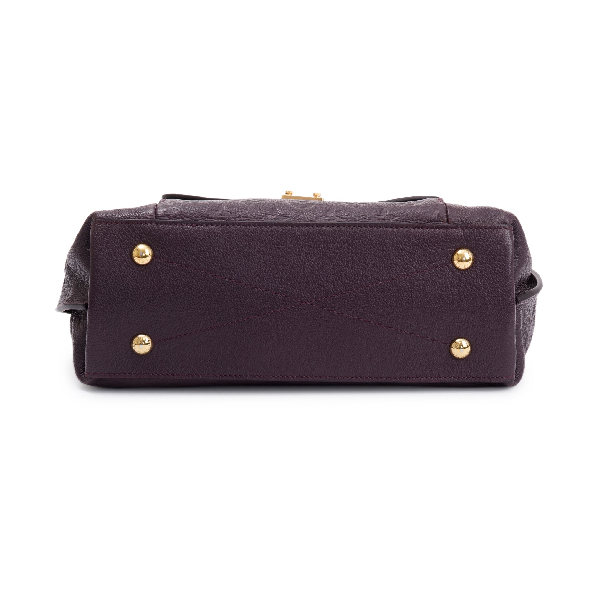 Louis Vuitton Purple Monogram Empreinte Leather Metis Hobo w/ Strap & Box