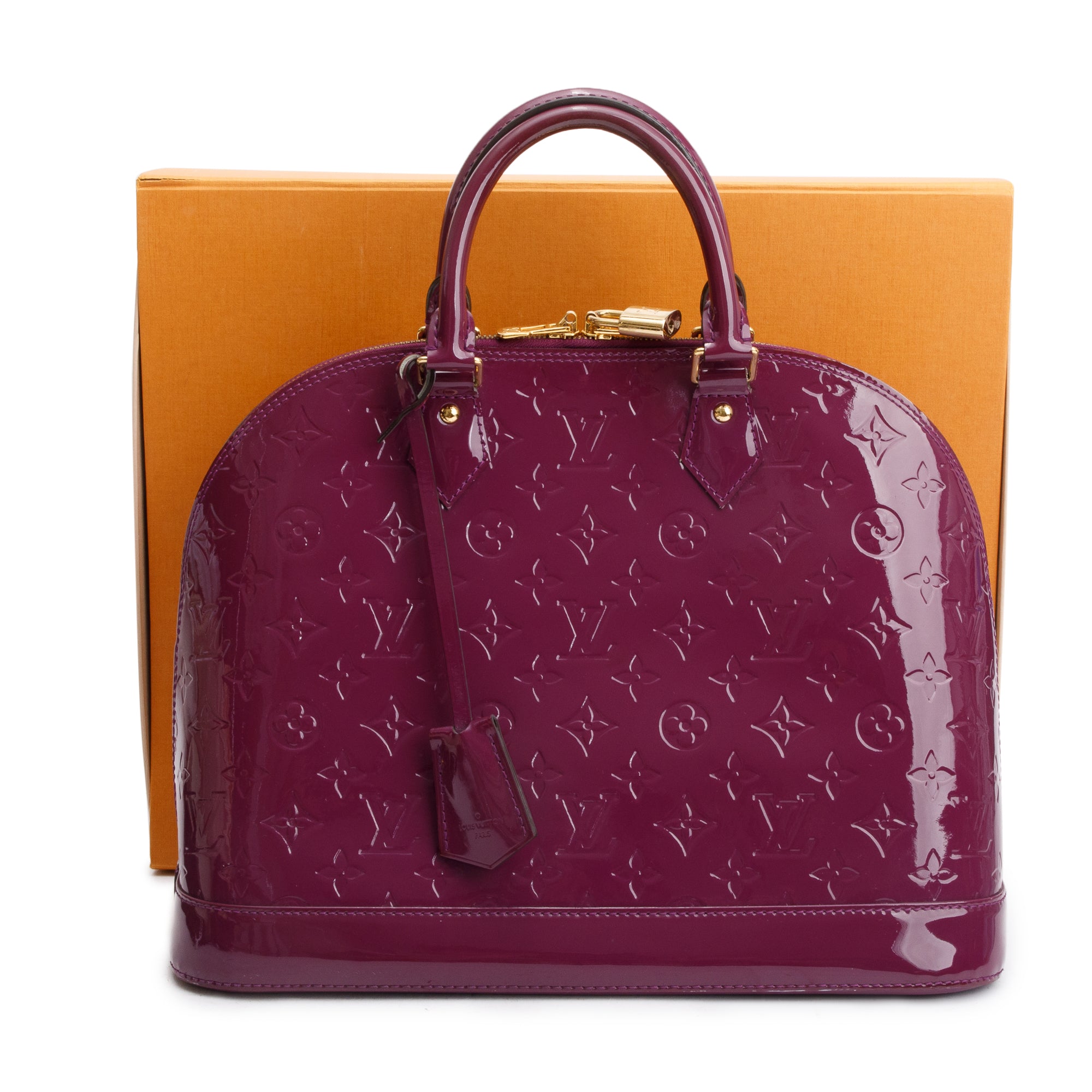 Louis Vuitton Purple Monogram Vernis Alma GM w/ Box