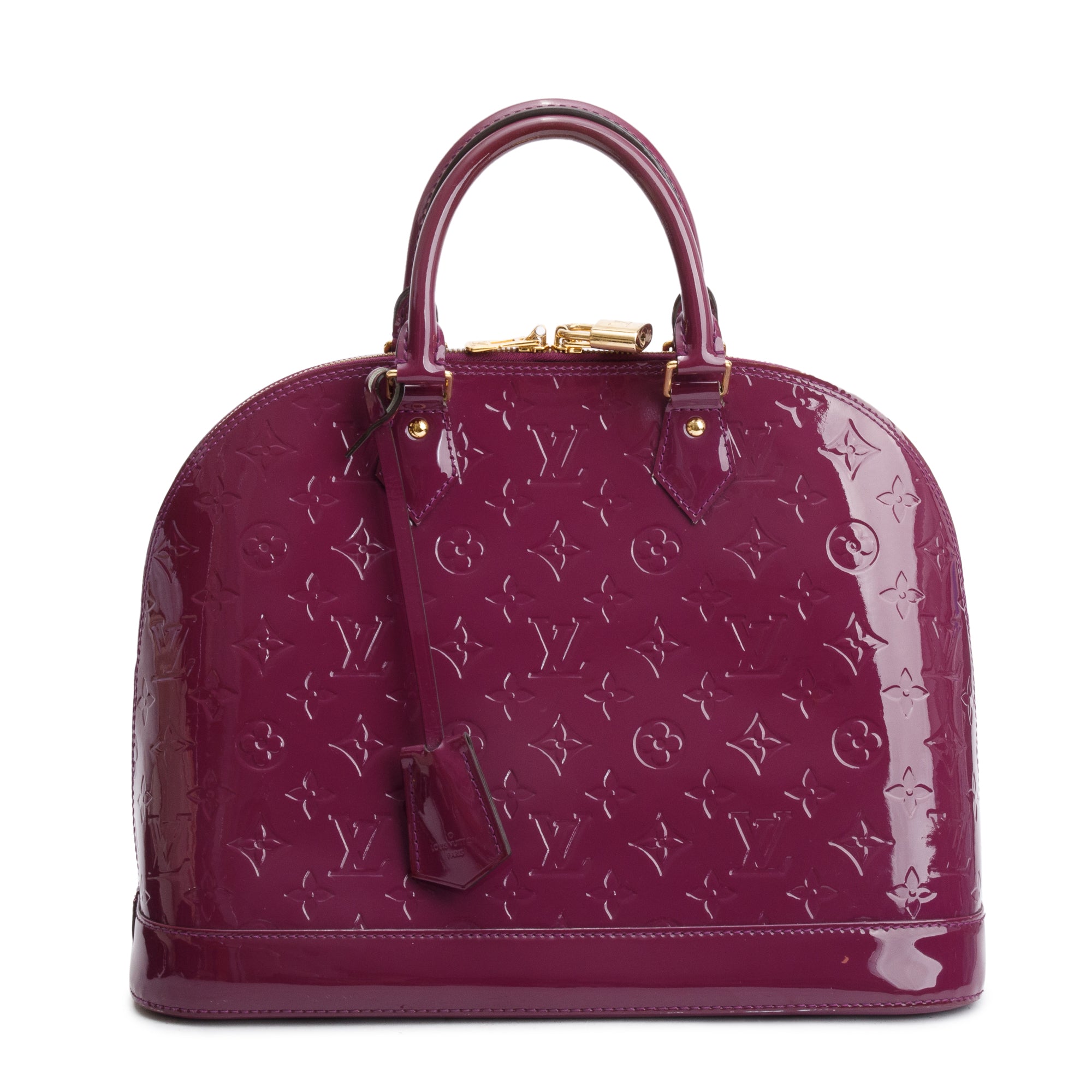 Louis Vuitton Purple Monogram Vernis Alma GM w/ Box