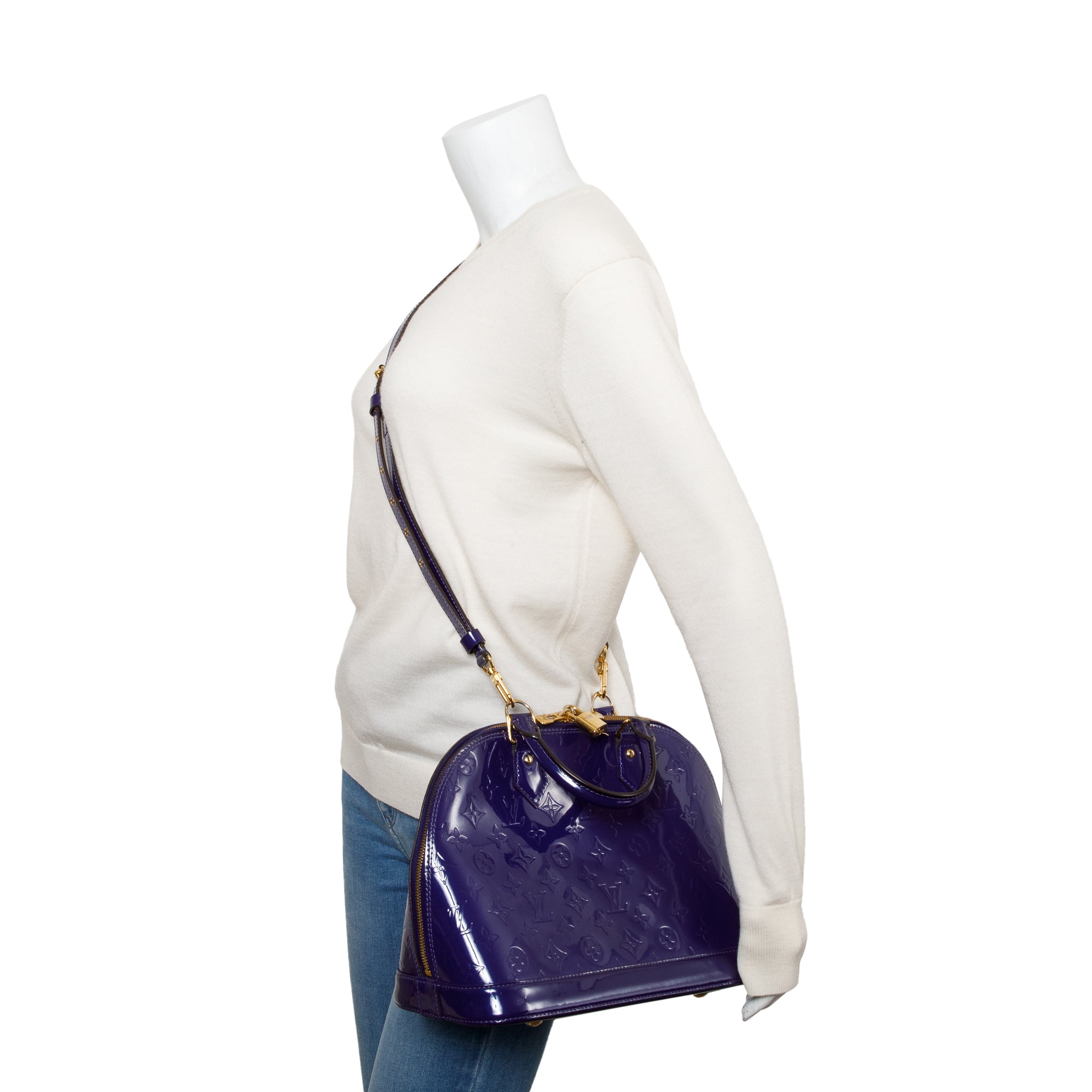 Louis Vuitton Purple Monogram Vernis Alma PM
