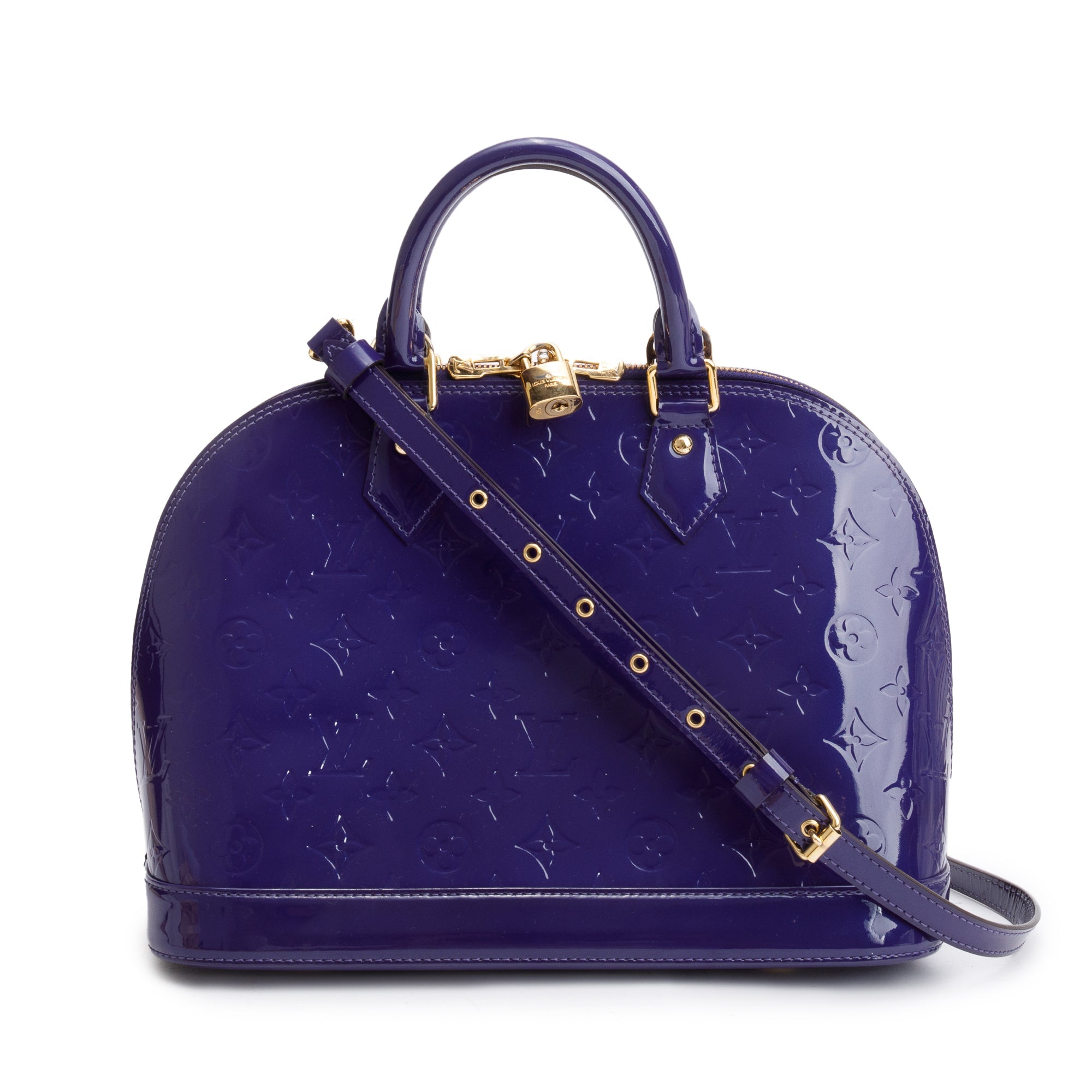 Louis Vuitton Purple Monogram Vernis Alma PM