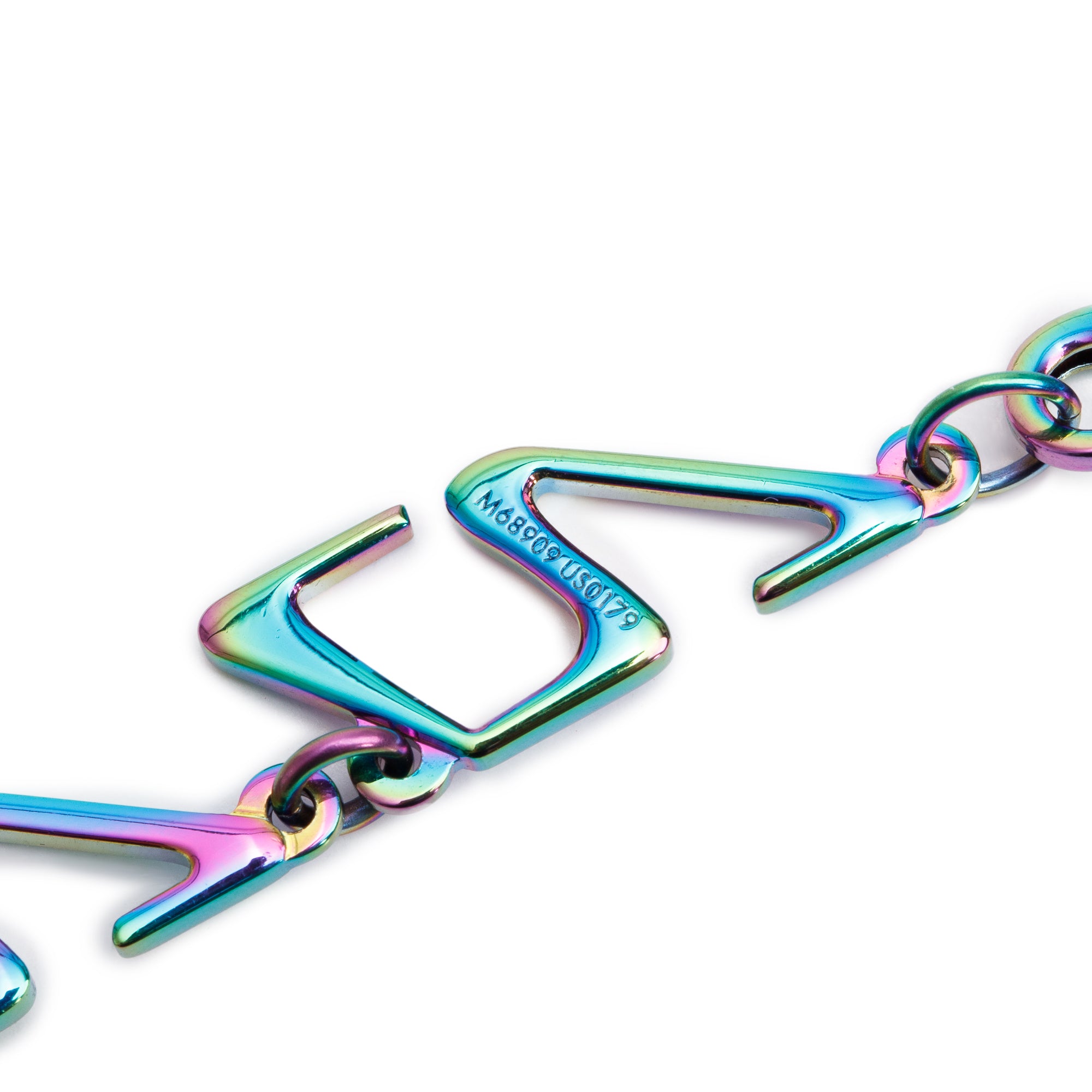 Louis Vuitton Rainbow Metal Chain Necklace w/ Box