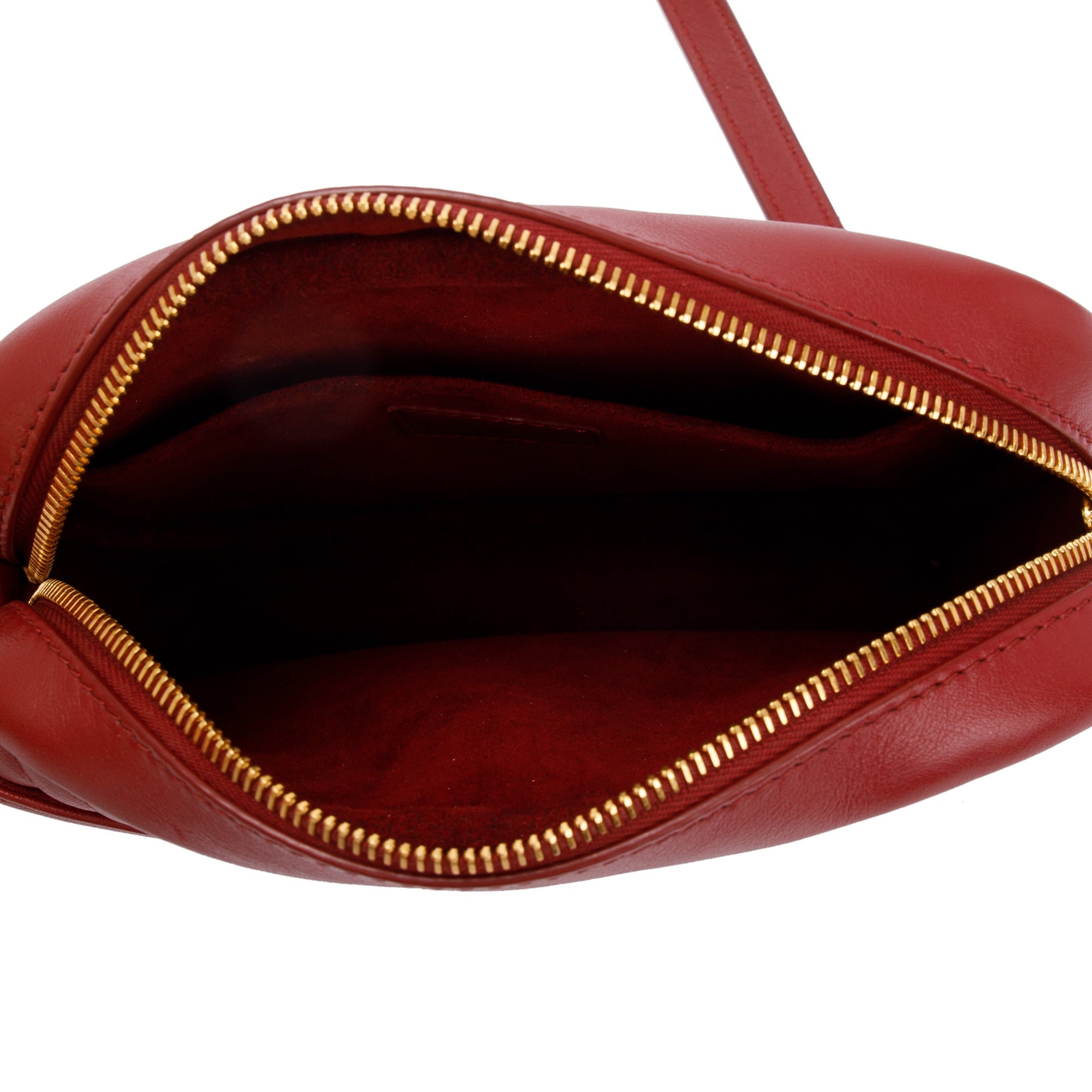 Louis Vuitton Red Calfskin Leather New Wave Camera Bag