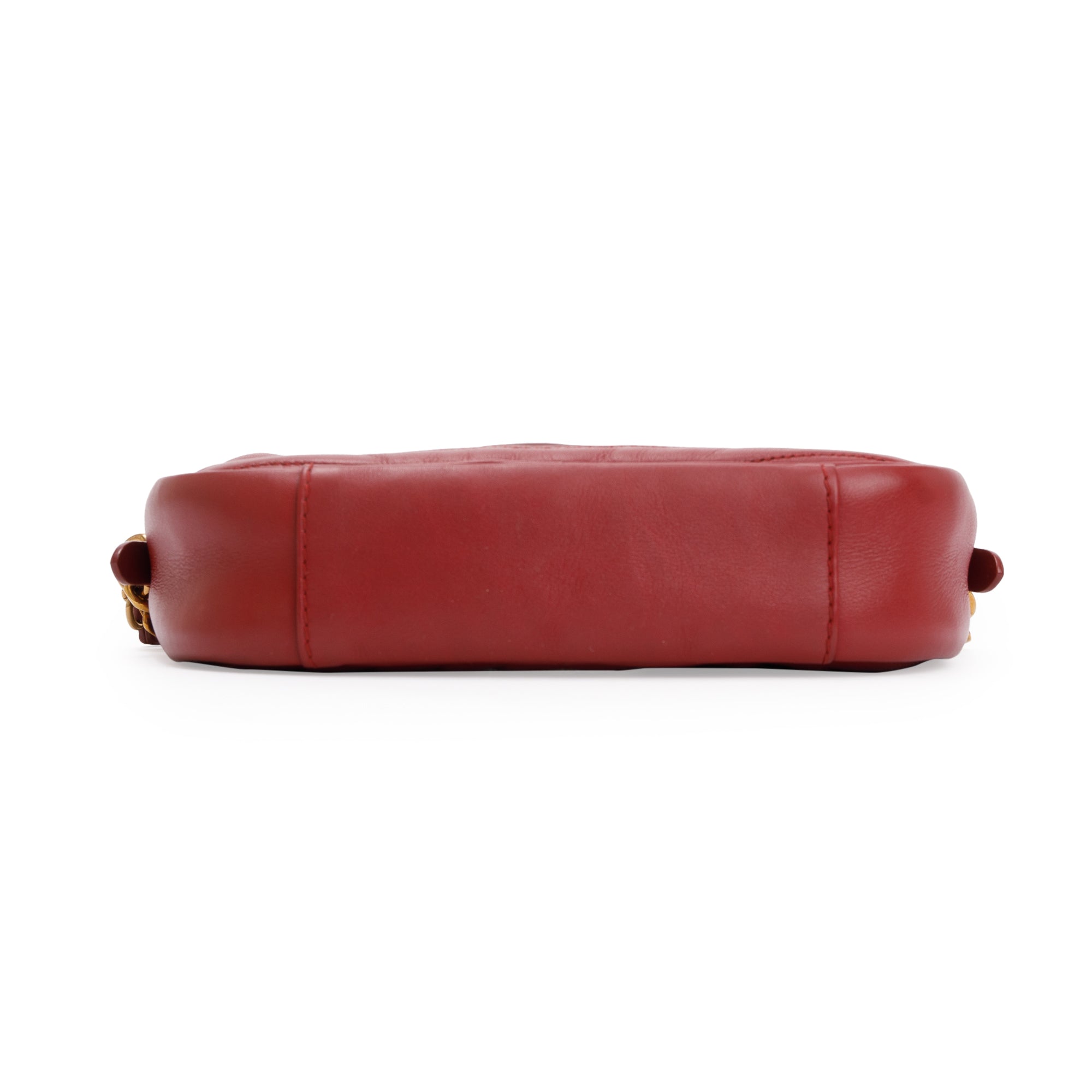Louis Vuitton Red Calfskin Leather New Wave Camera Bag