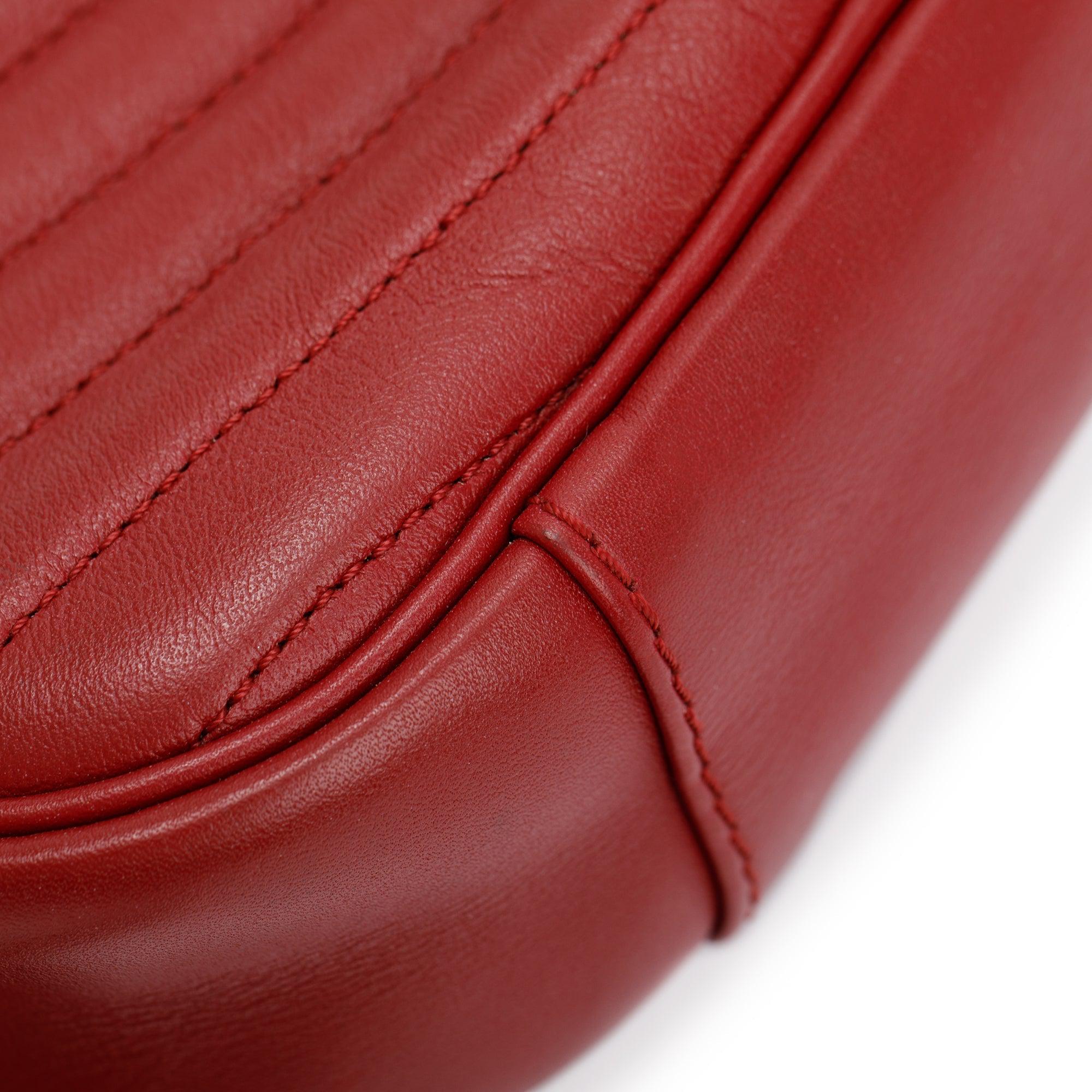 Louis Vuitton Red Calfskin Leather New Wave Camera Bag