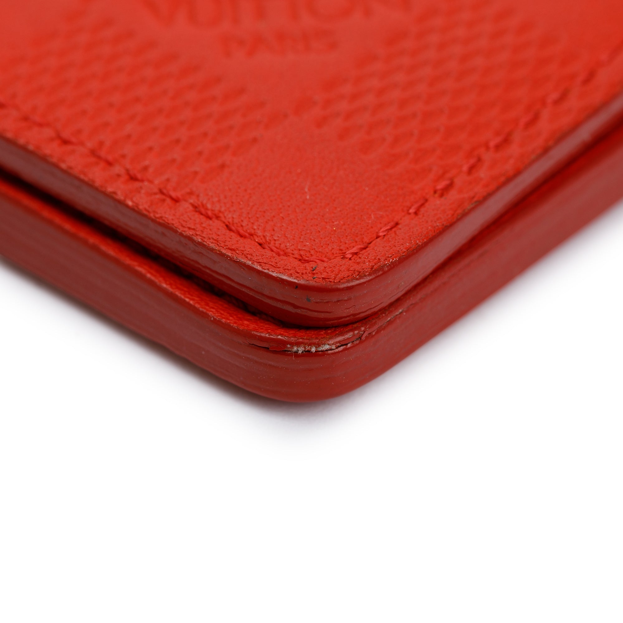 Louis Vuitton Red Damier Infini Leather Pocket Organizer