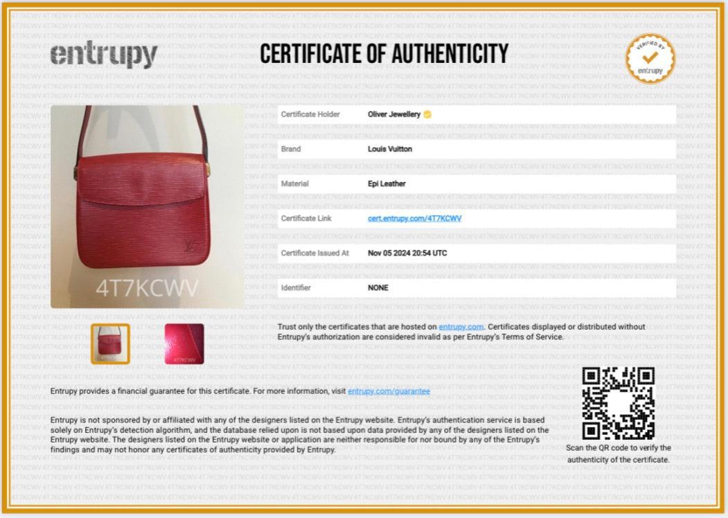 Louis Vuitton Red Epi Leather Buci Bag