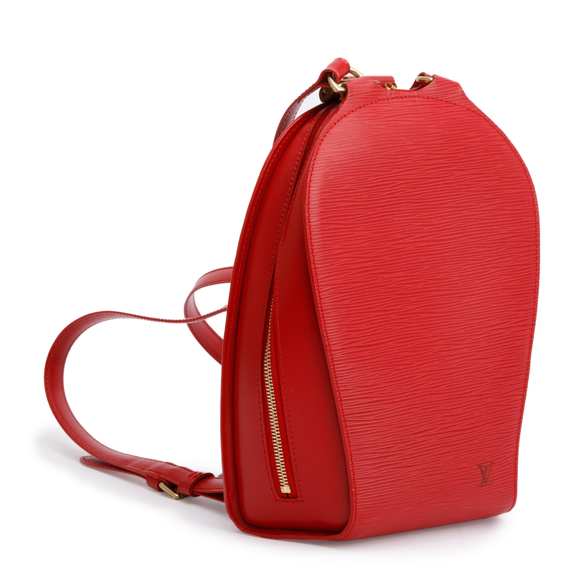 louis vuitton backpack red Louis Vuitton Red Epi Leather Mabillon Backpack – OLIVER'S