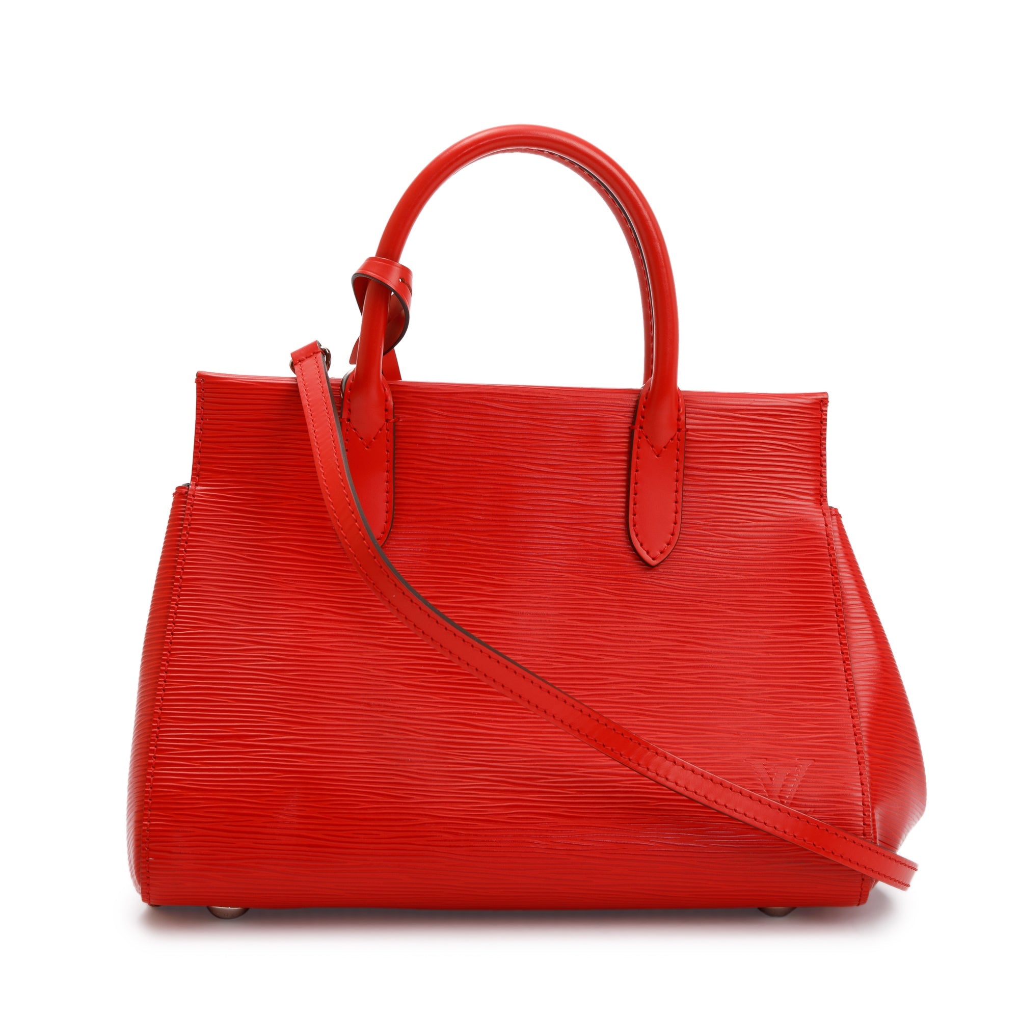 Louis Vuitton Red Epi Leather Marly BB w/ Strap