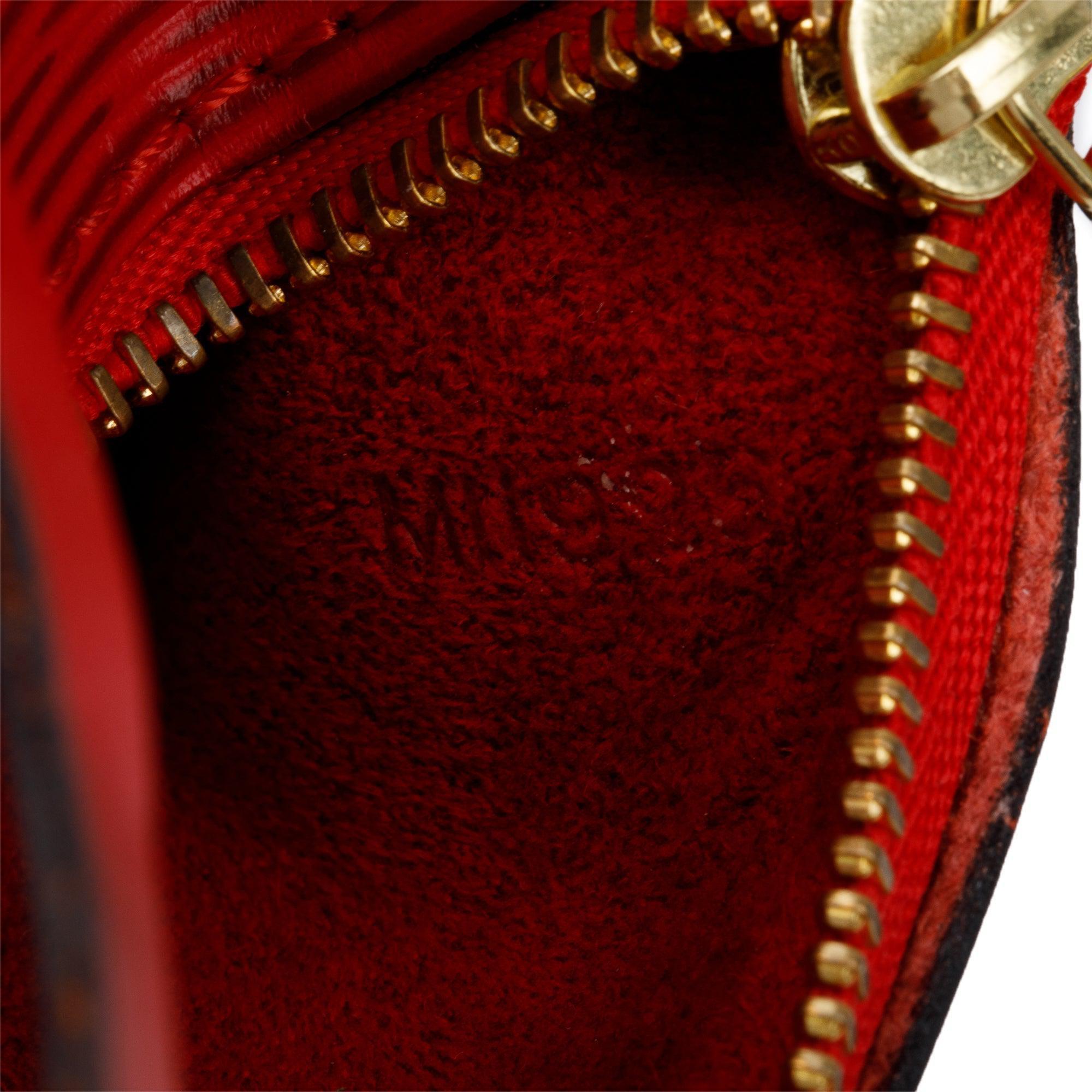 Louis Vuitton Red Epi Leather Mini Papillon Pochette