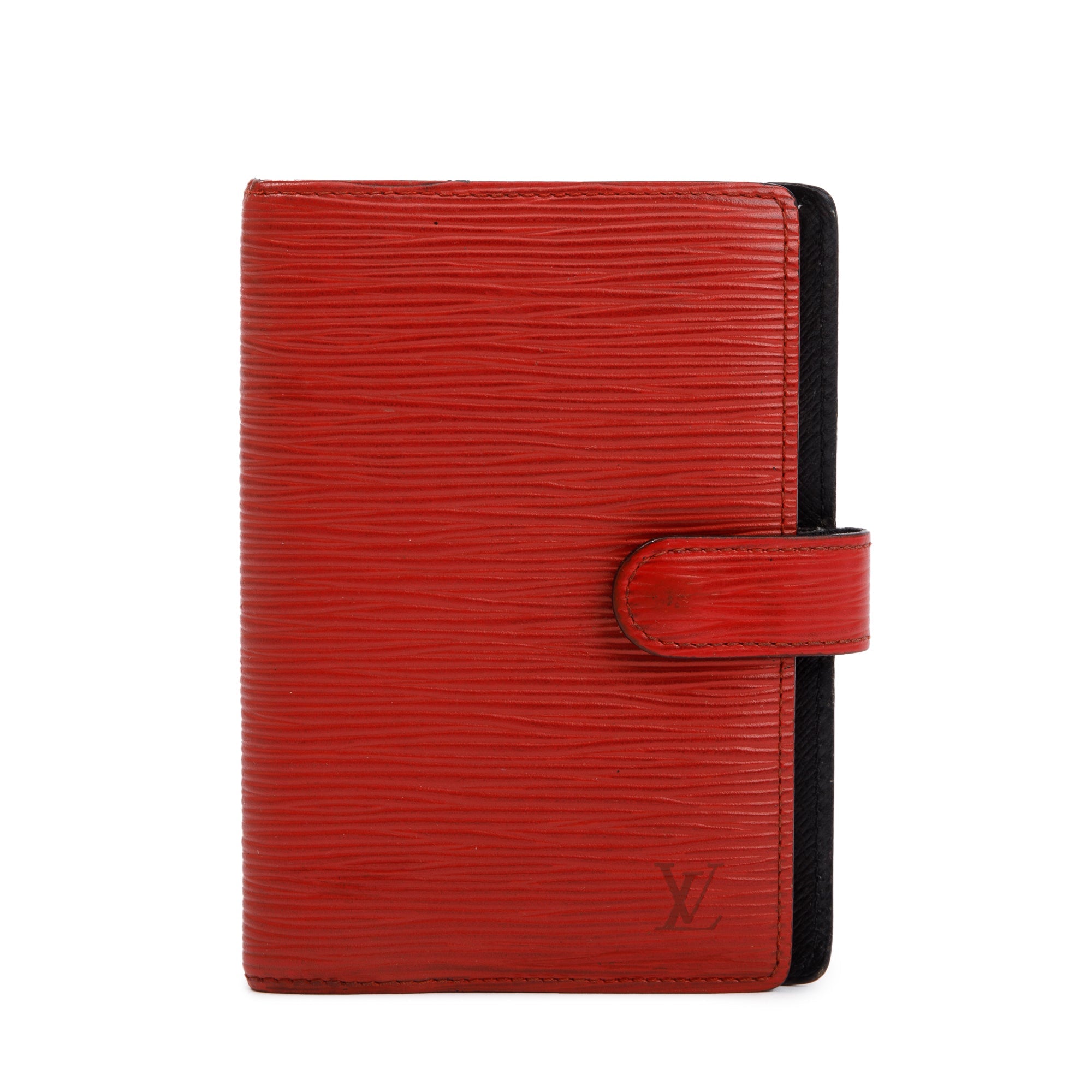 Louis Vuitton Red Epi Leather Small Ring Agenda Cover