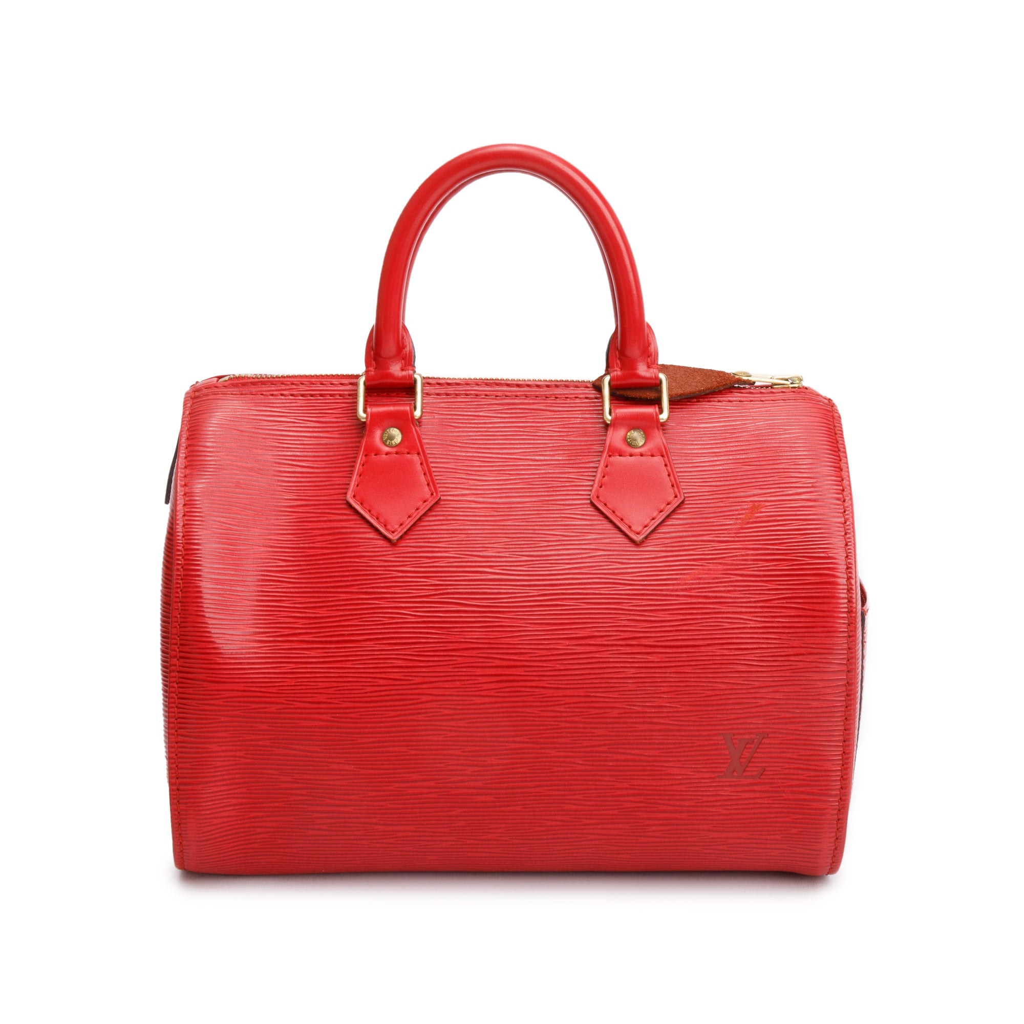 Louis Vuitton Red Epi Leather Speedy 25