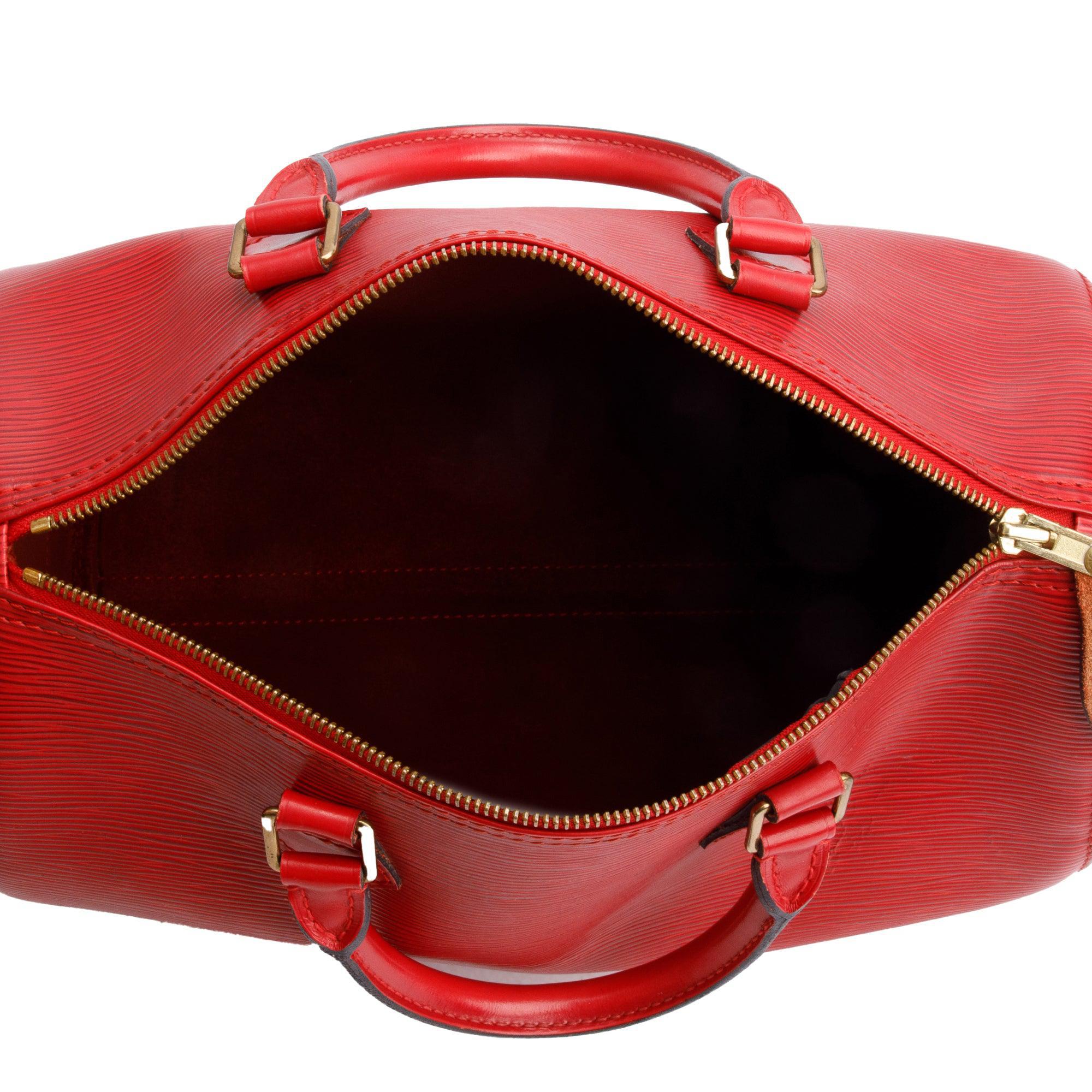 Louis Vuitton Red Epi Leather Speedy 30