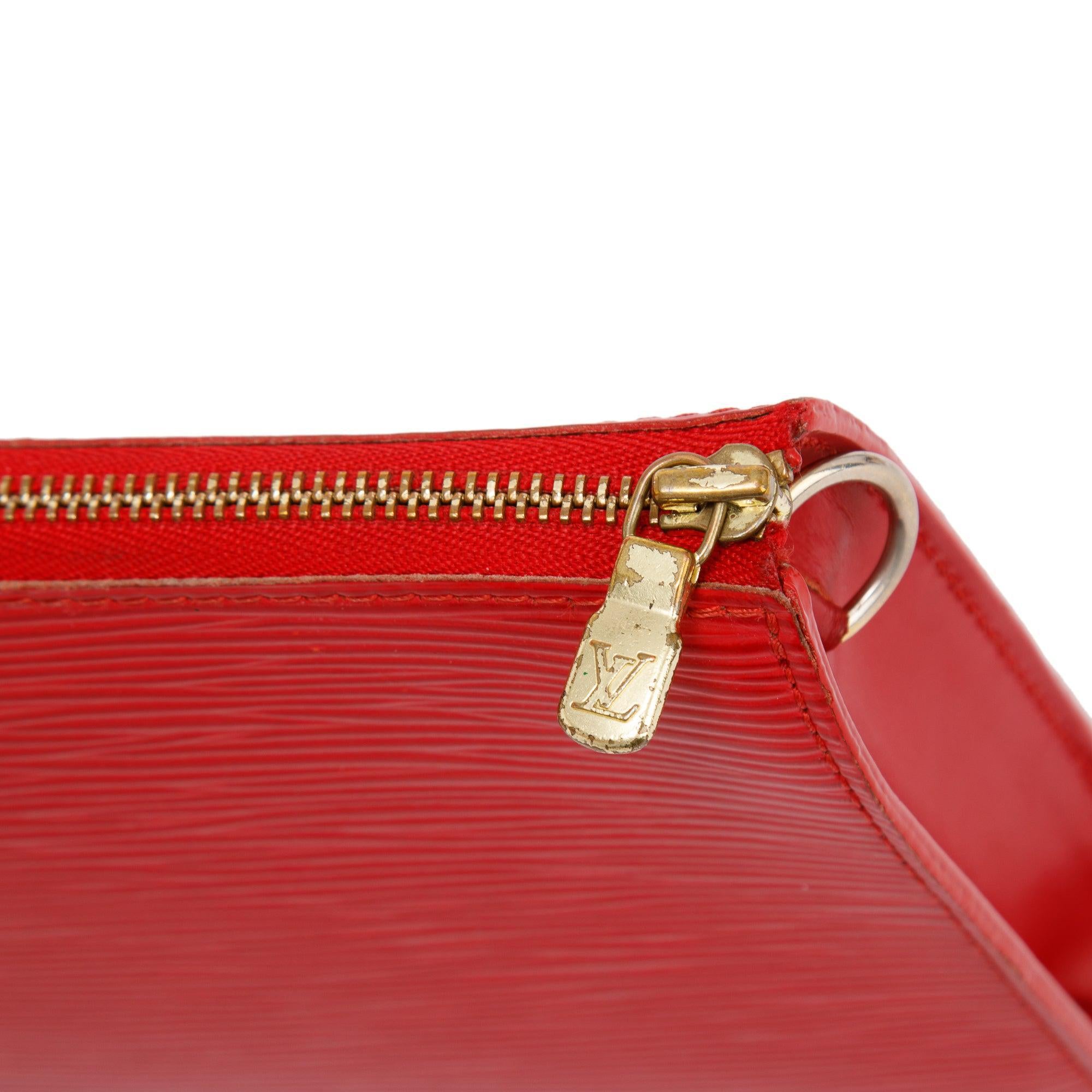 Louis Vuitton Red Epi Pochette Accessoires 24