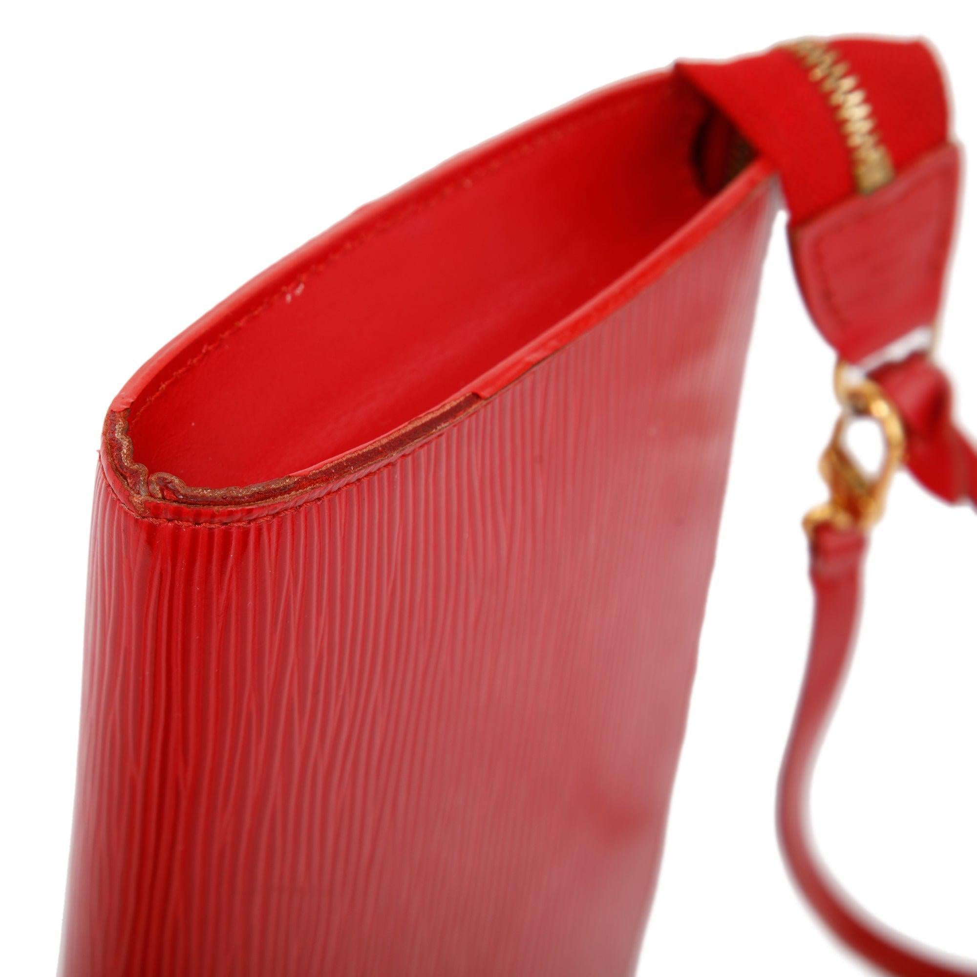 Louis Vuitton Red Epi Pochette Accessoires 24