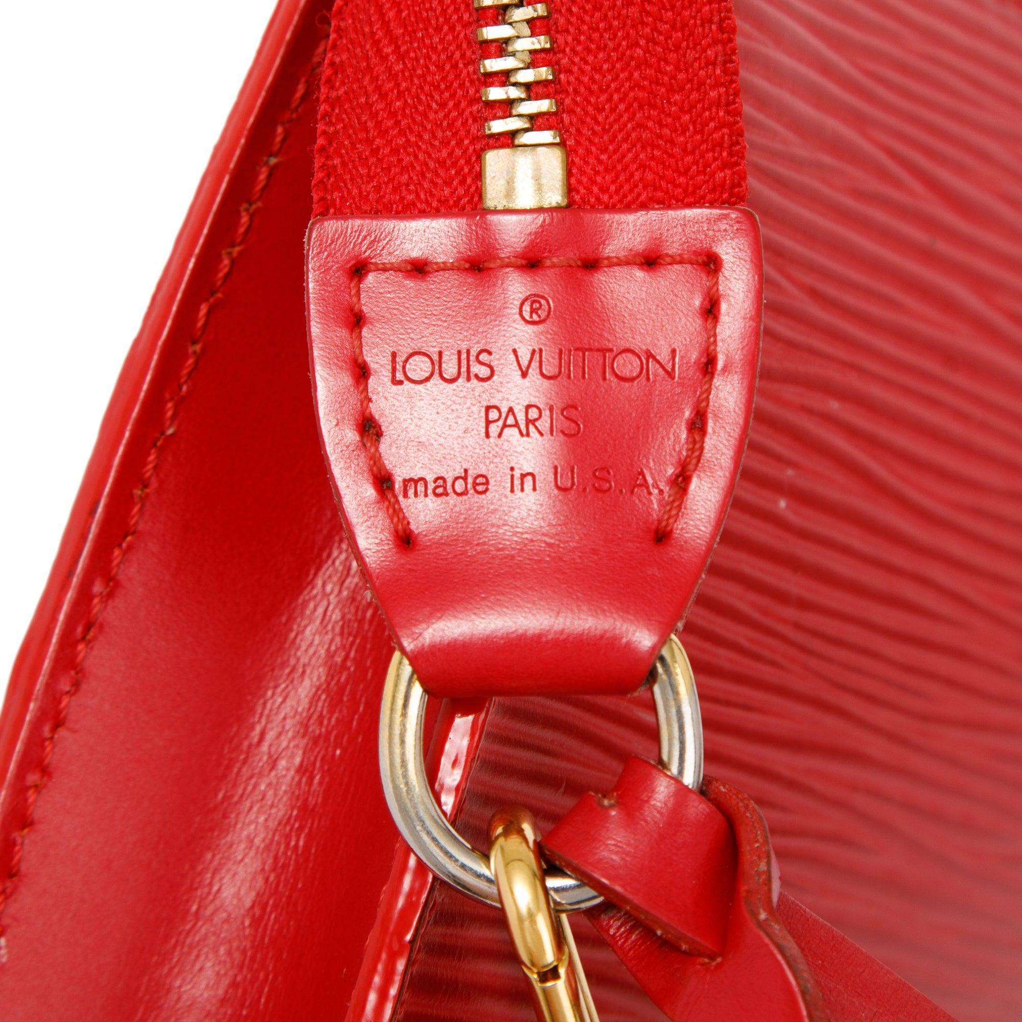 Louis Vuitton Red Epi Pochette Accessoires 24