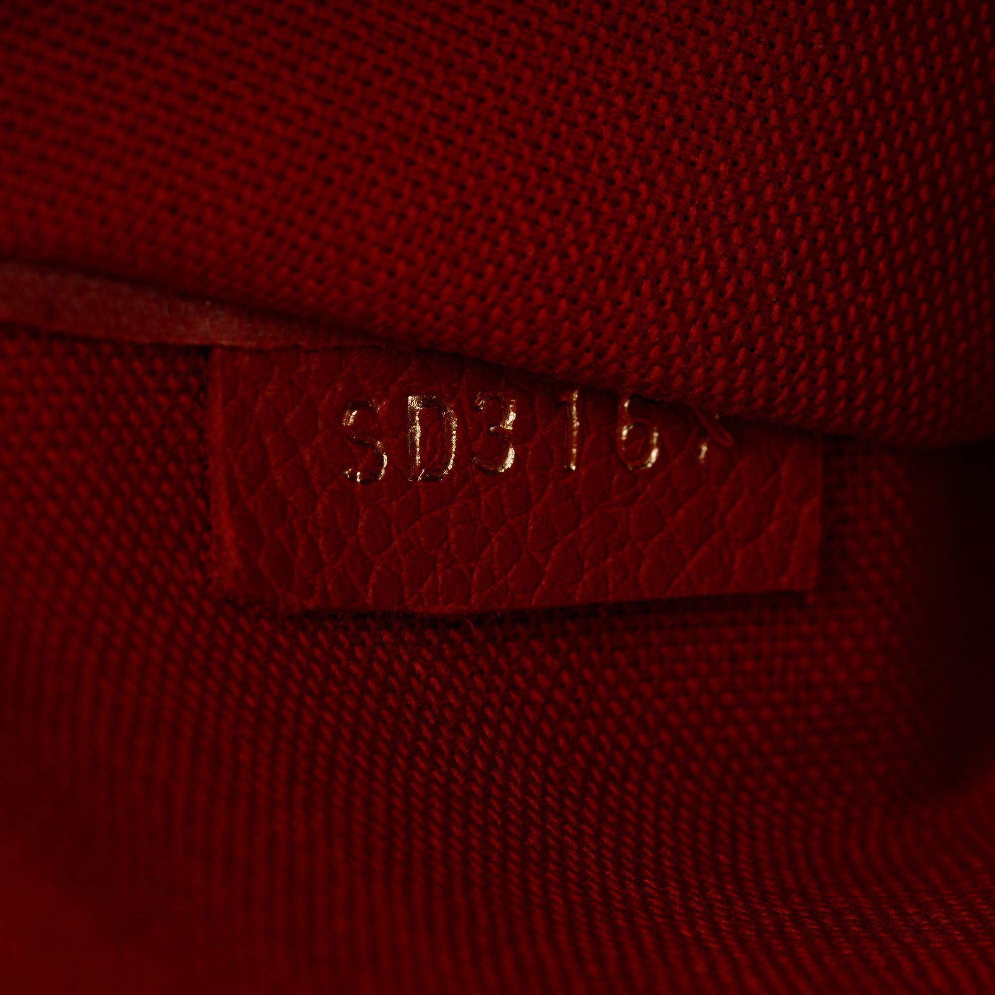 Louis Vuitton Red Monogram Empreinte Leather Felicie Pochette w/ Box