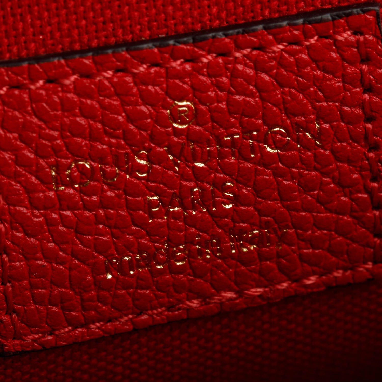 Louis Vuitton Red Monogram Empreinte Leather Felicie Pochette w/ Insert